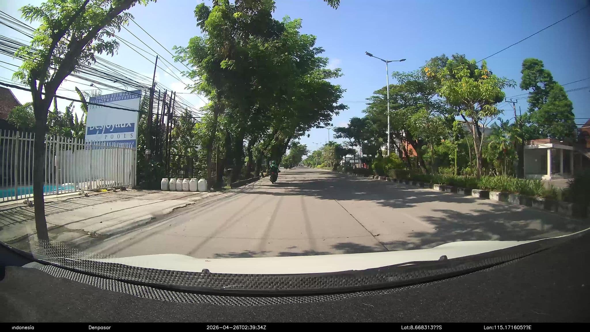 Street view near Villa Mannao Estate, Legian