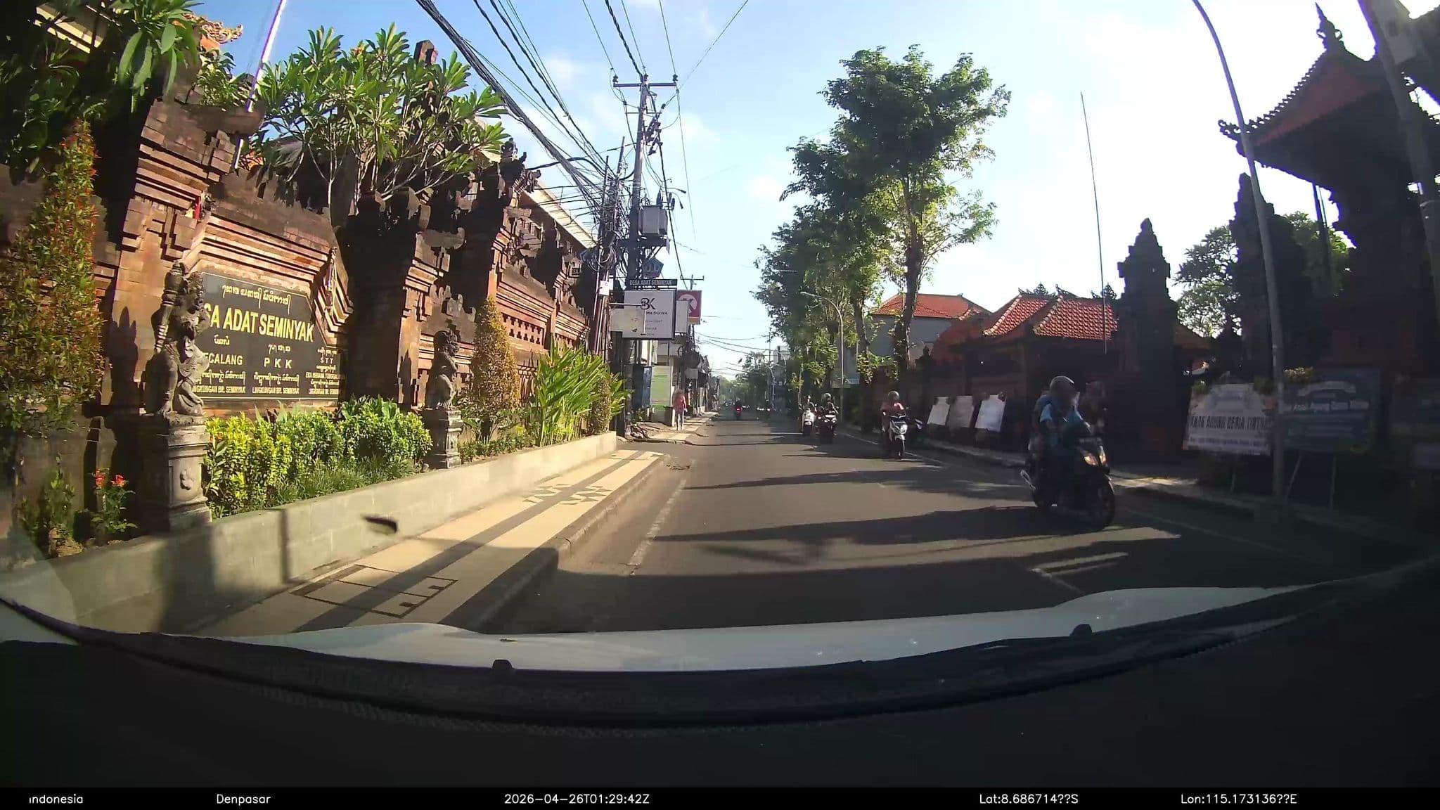 Street view near The Bali Dream Suite Villa Seminyak, Legian