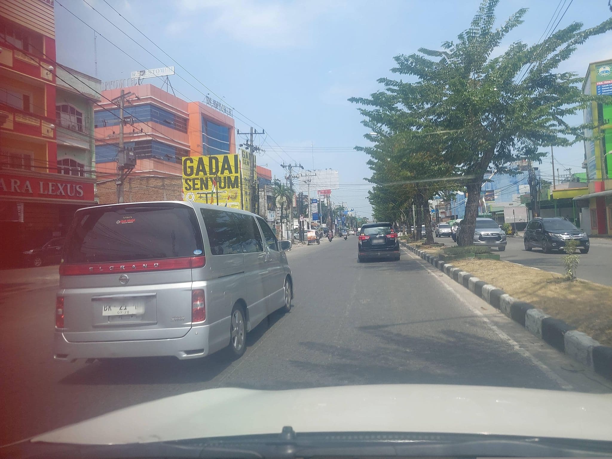 Street view near Hotel Menara Lexus, Medan