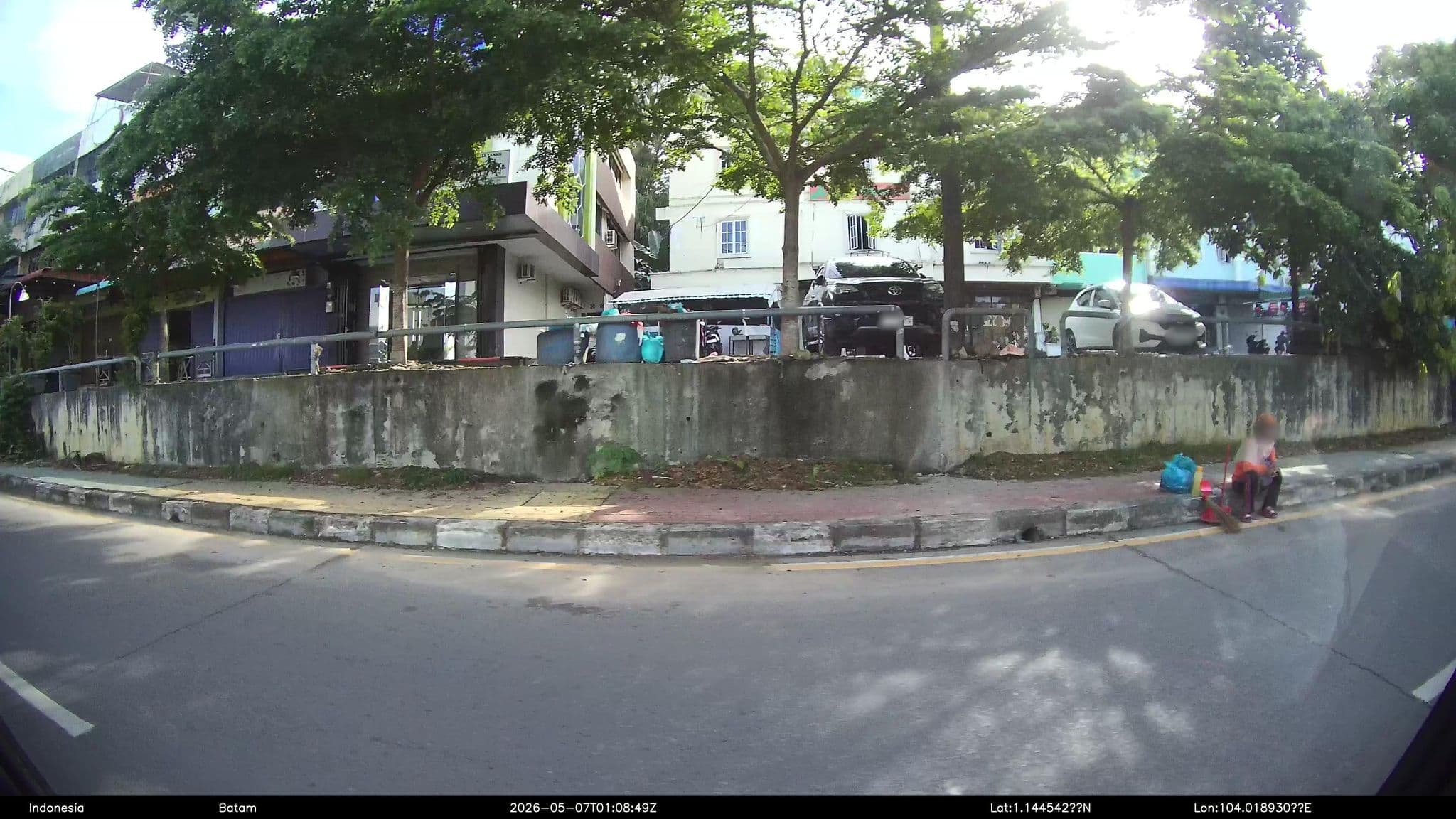 Street view near Asia Diana Hotel, Batam