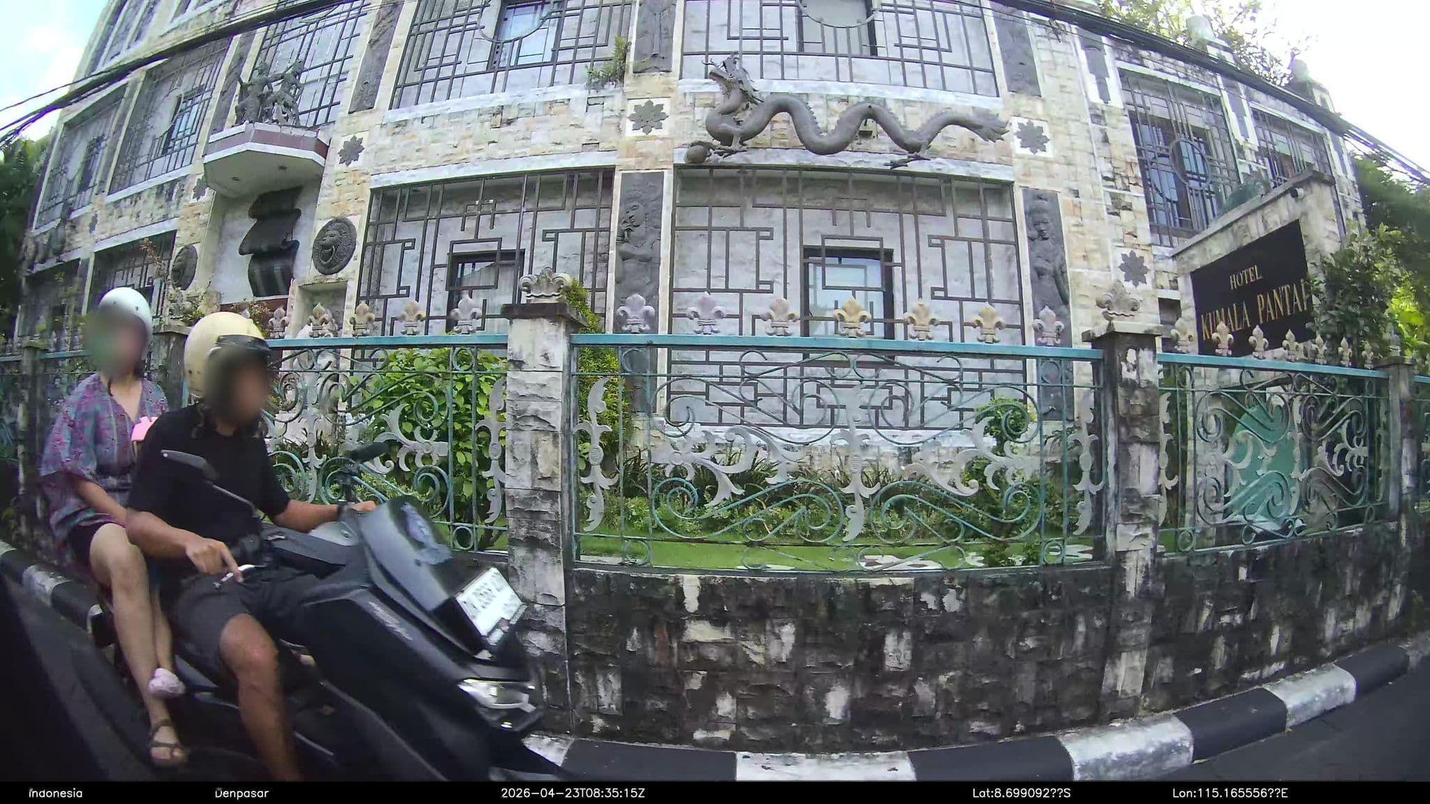 Street view near Hotel Kumala Pantai, Legian