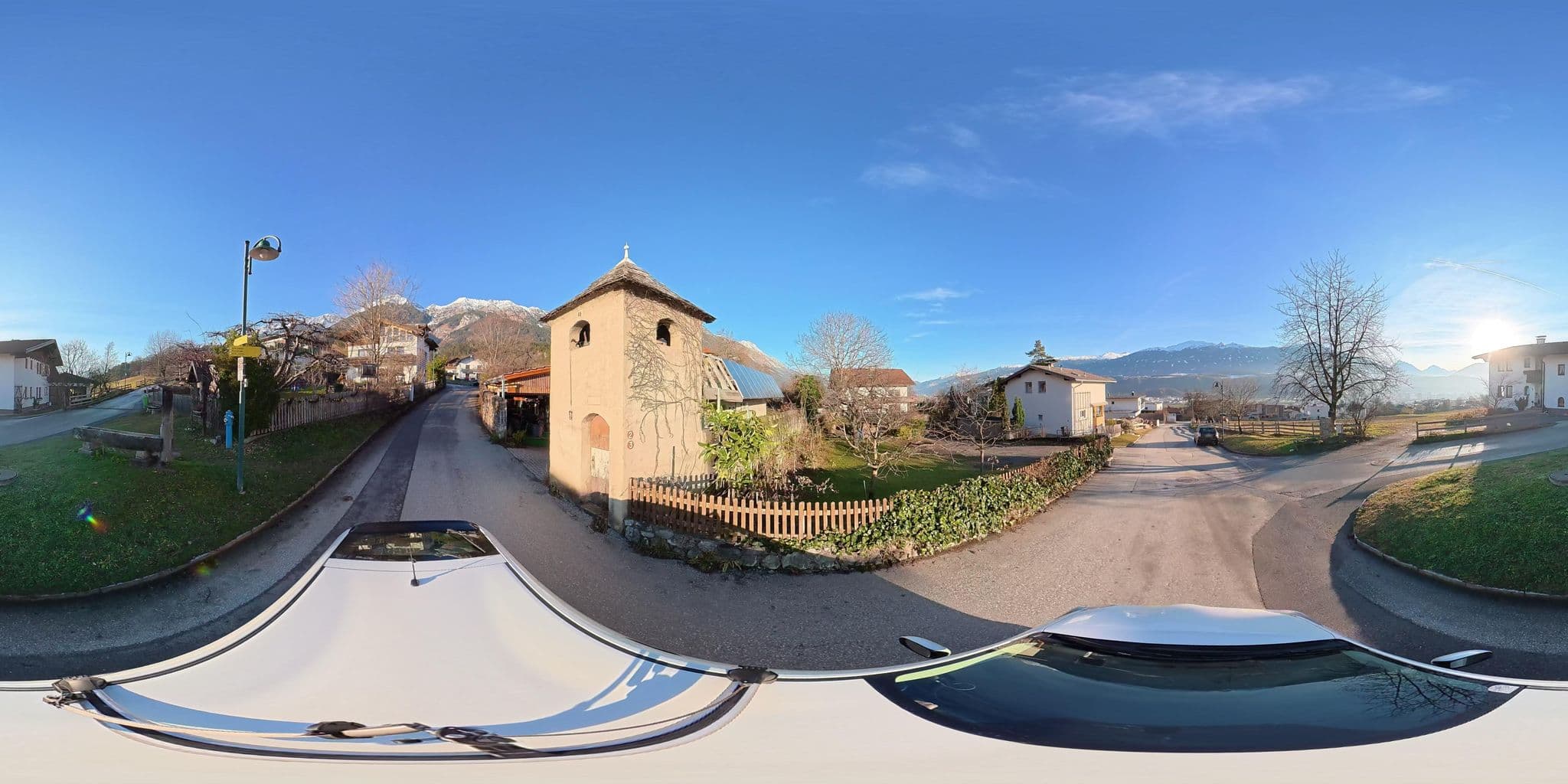 Street view near Gästehaus Schirmer, Rum — © osmplus_org (CC BY-SA · Mapillary)