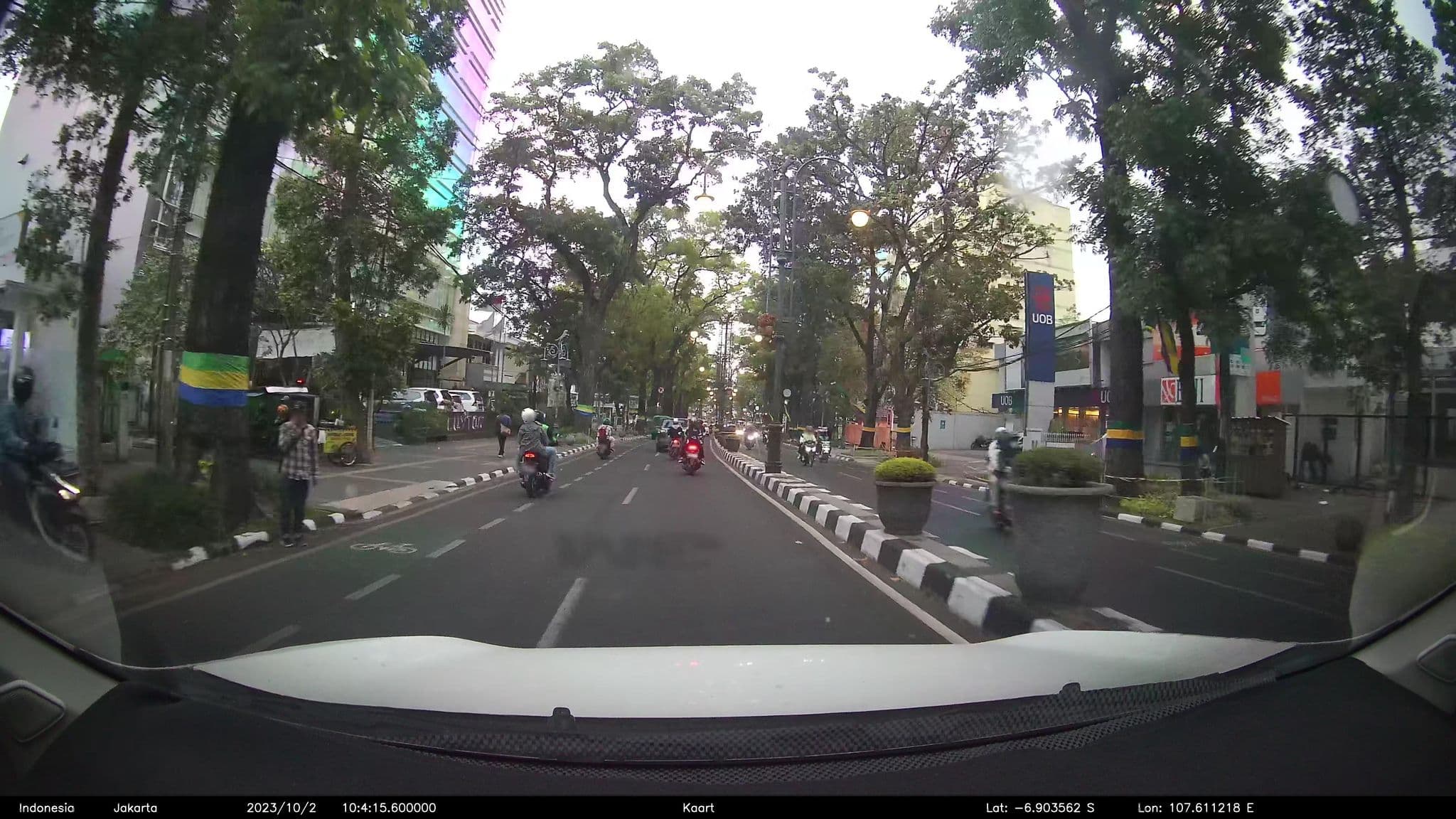 Street view near The Luxton, Bandung