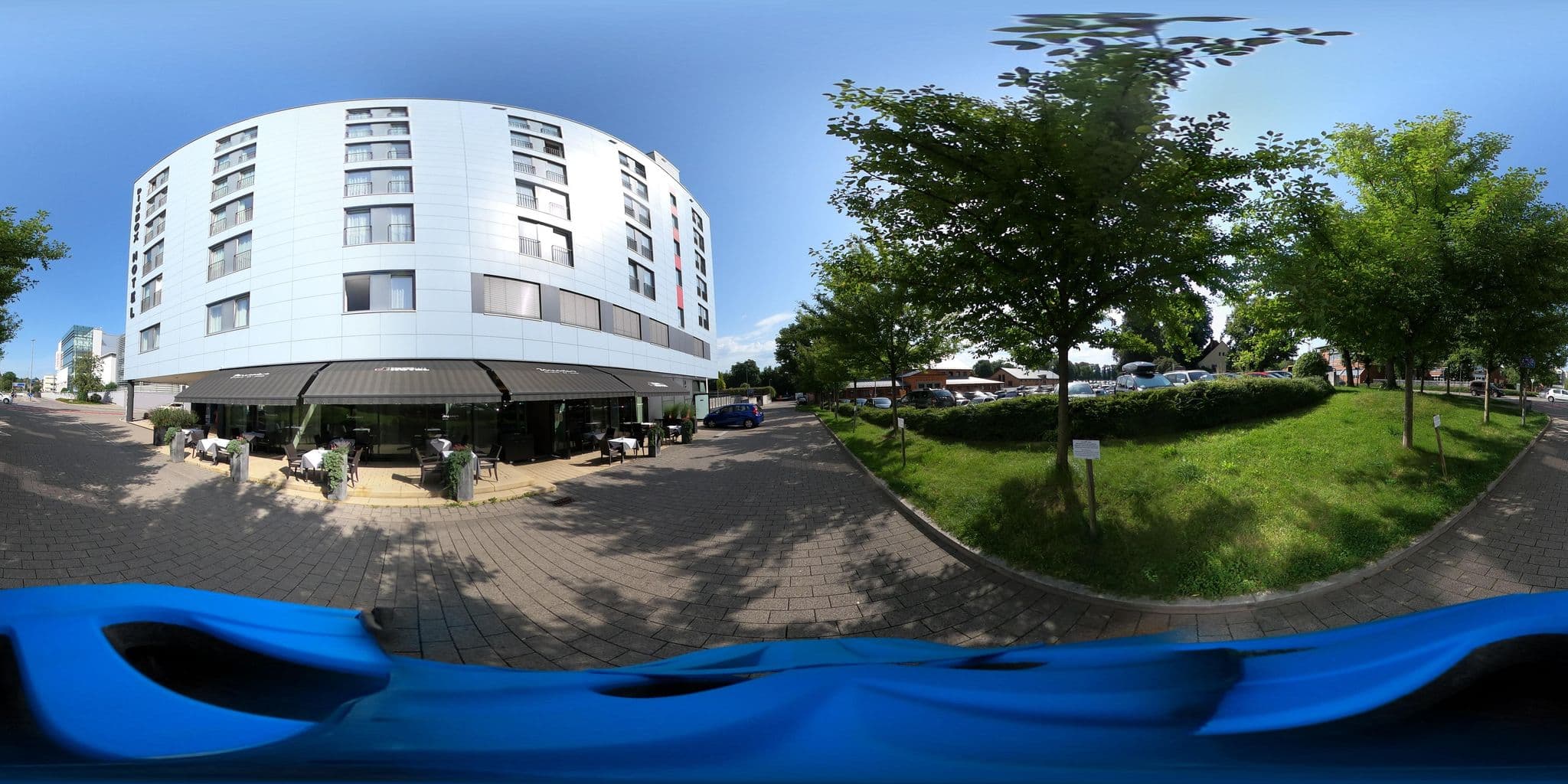 Street view near bigBOX ALLGÄU Hotel, Kempten (Allgäu) — © aceini (CC BY-SA · Mapillary)