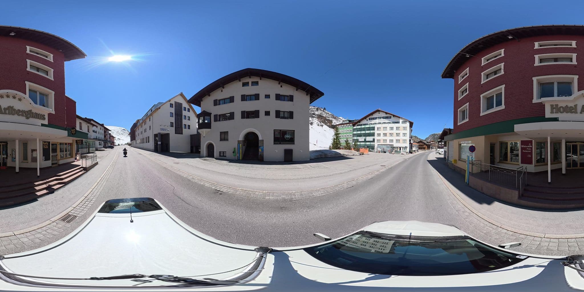 Street view near Arlberghaus, Lech