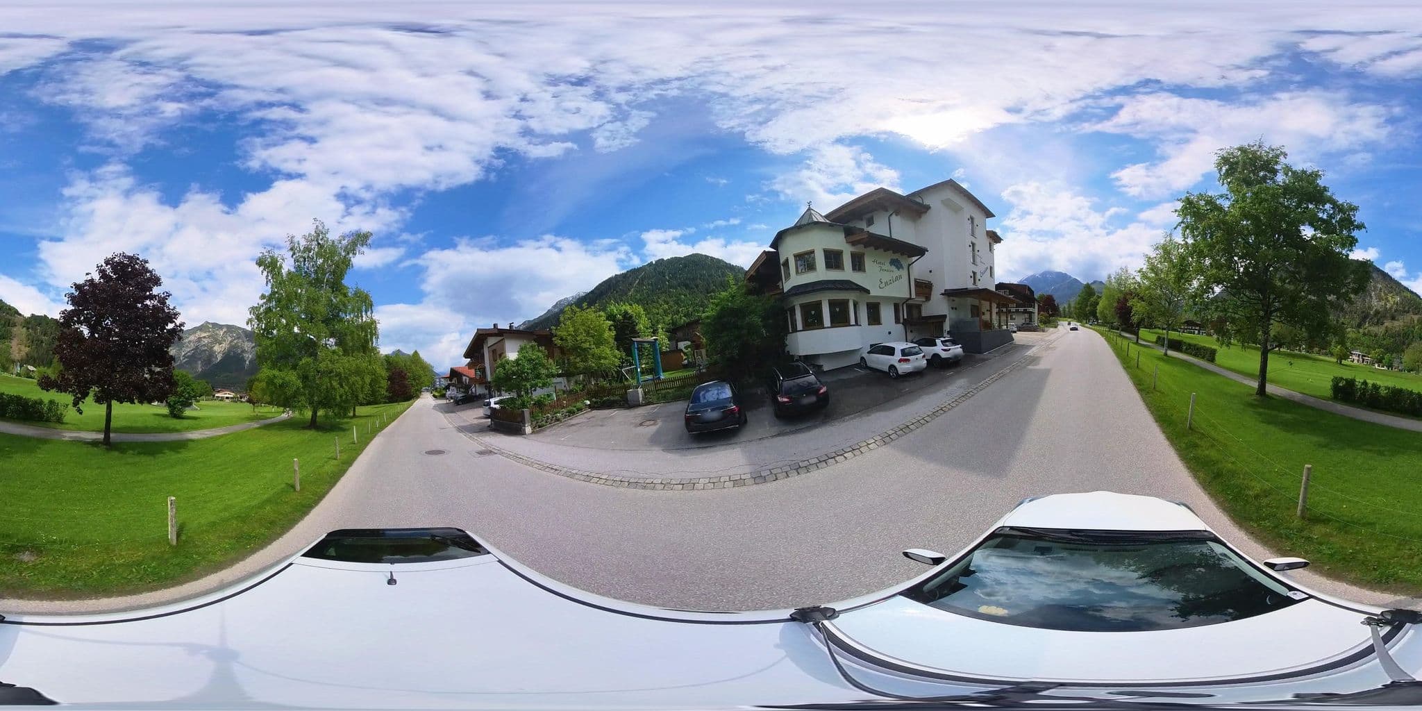 Street view near Hotel Pension Enzian, Maurach