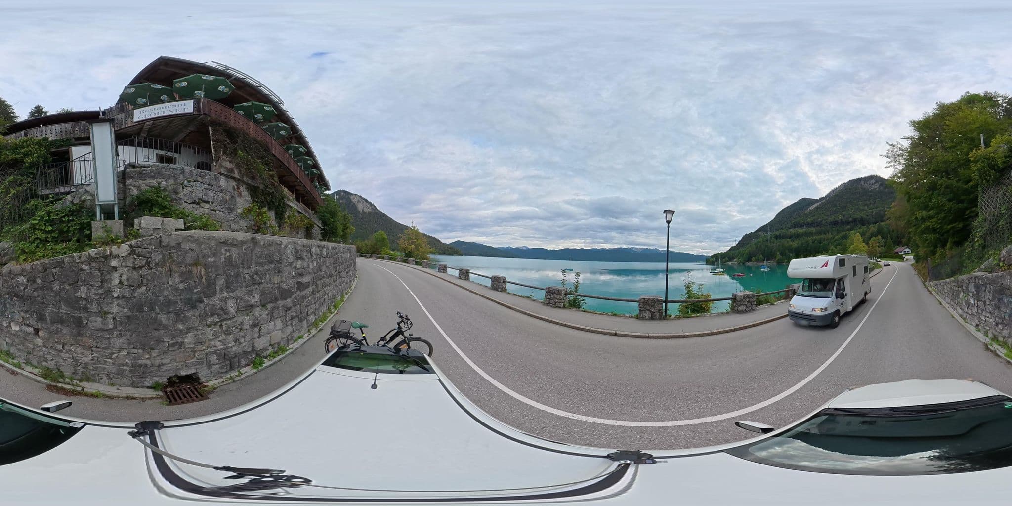 Street view near Panoramahotel Karwendelblick, Schlehdorf — © osmplus_org (CC BY-SA · Mapillary)