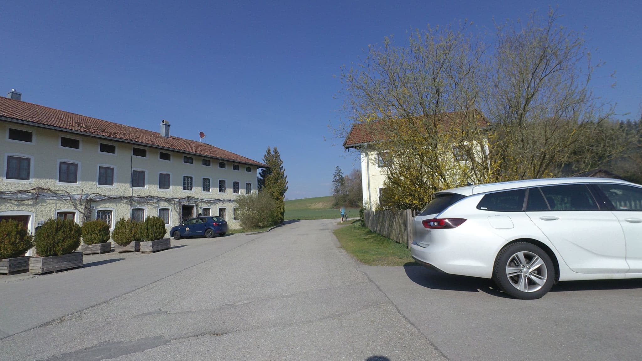 Street view near Pension Poschmühle, Traunreut — © schulf (CC BY-SA · Mapillary)