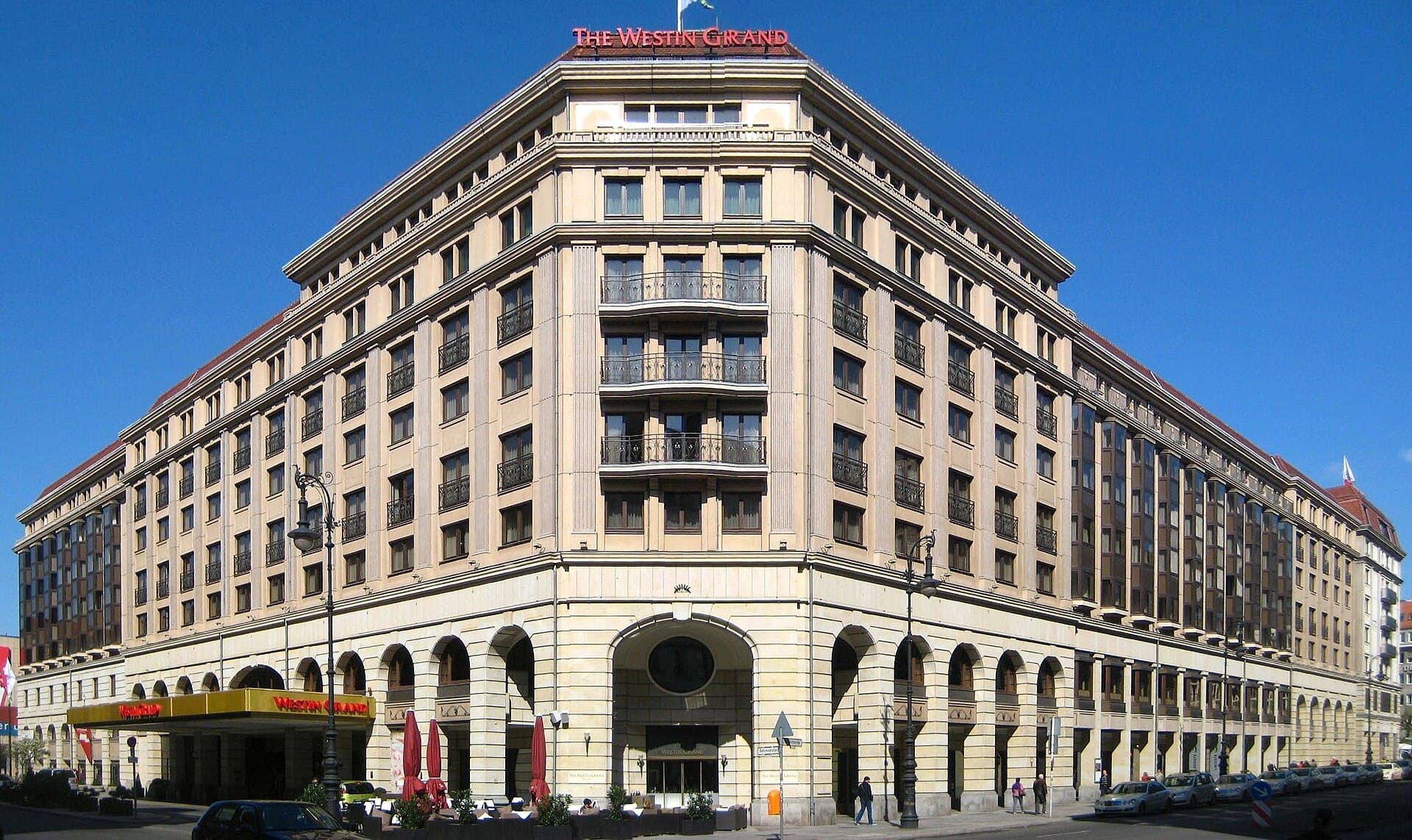 The Westin Grand Berlin (via Wikimedia Commons, CC BY-SA 3.0)