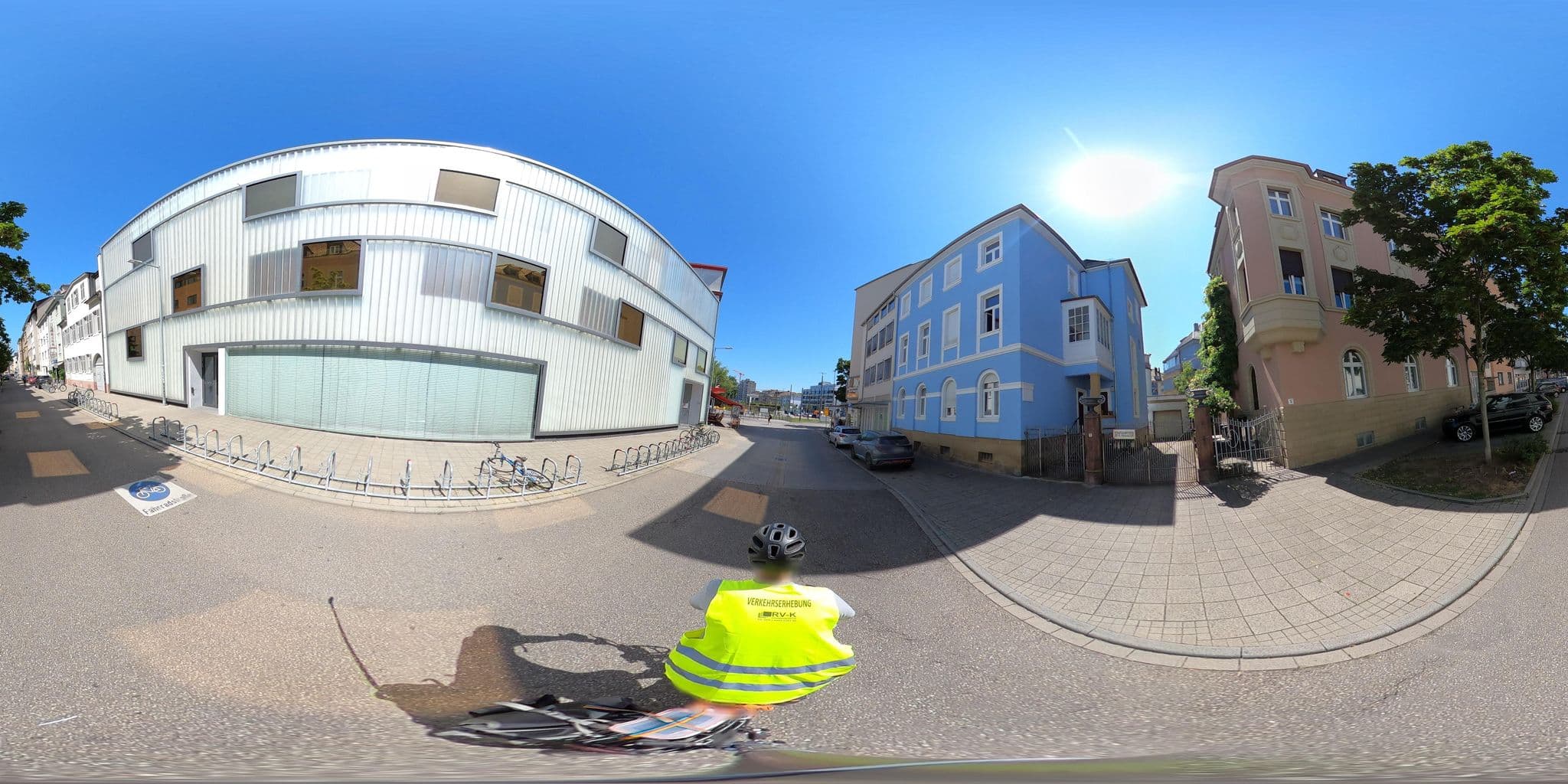 Street view near Pension Central, Karlsruhe — © RadNETZ (CC BY-SA · Mapillary)