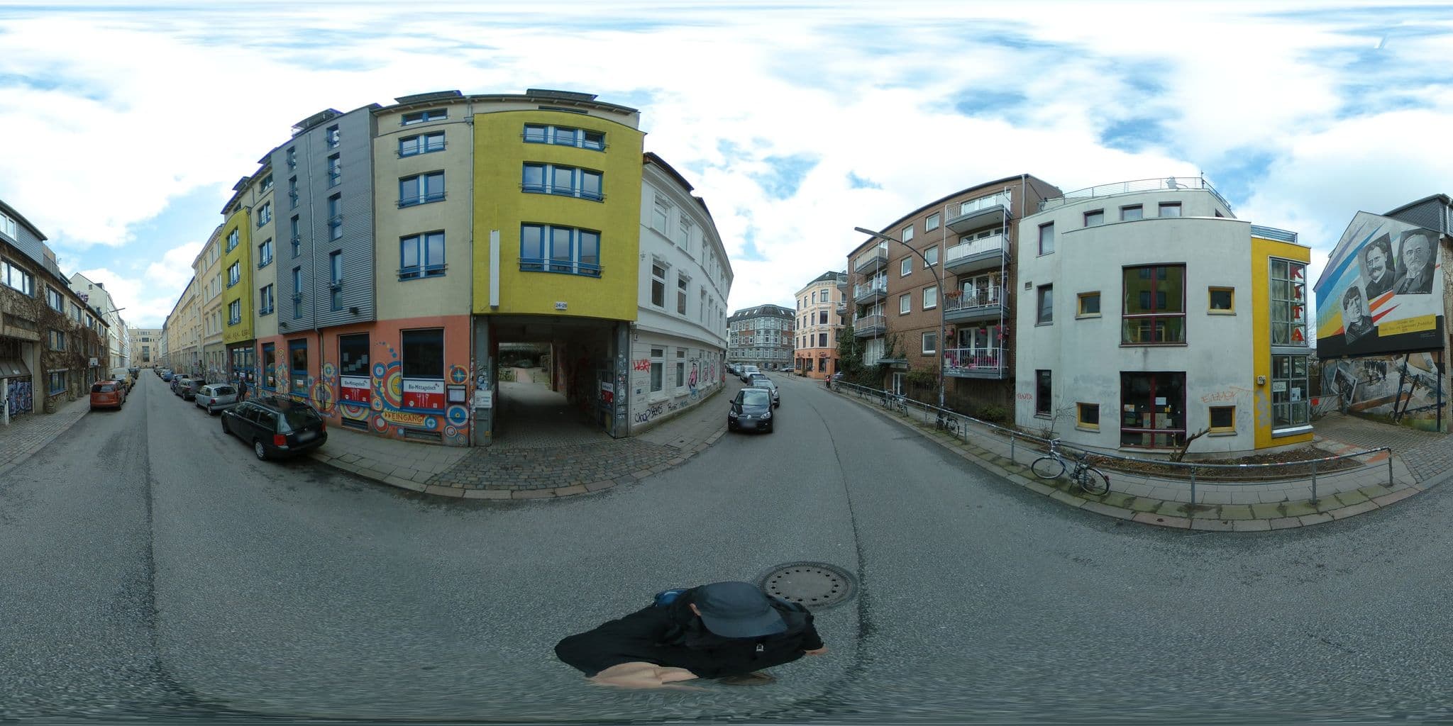 Street view near Schanzenstern Bio-Restaurant, Altona — © peewee32 (CC BY-SA · Mapillary)