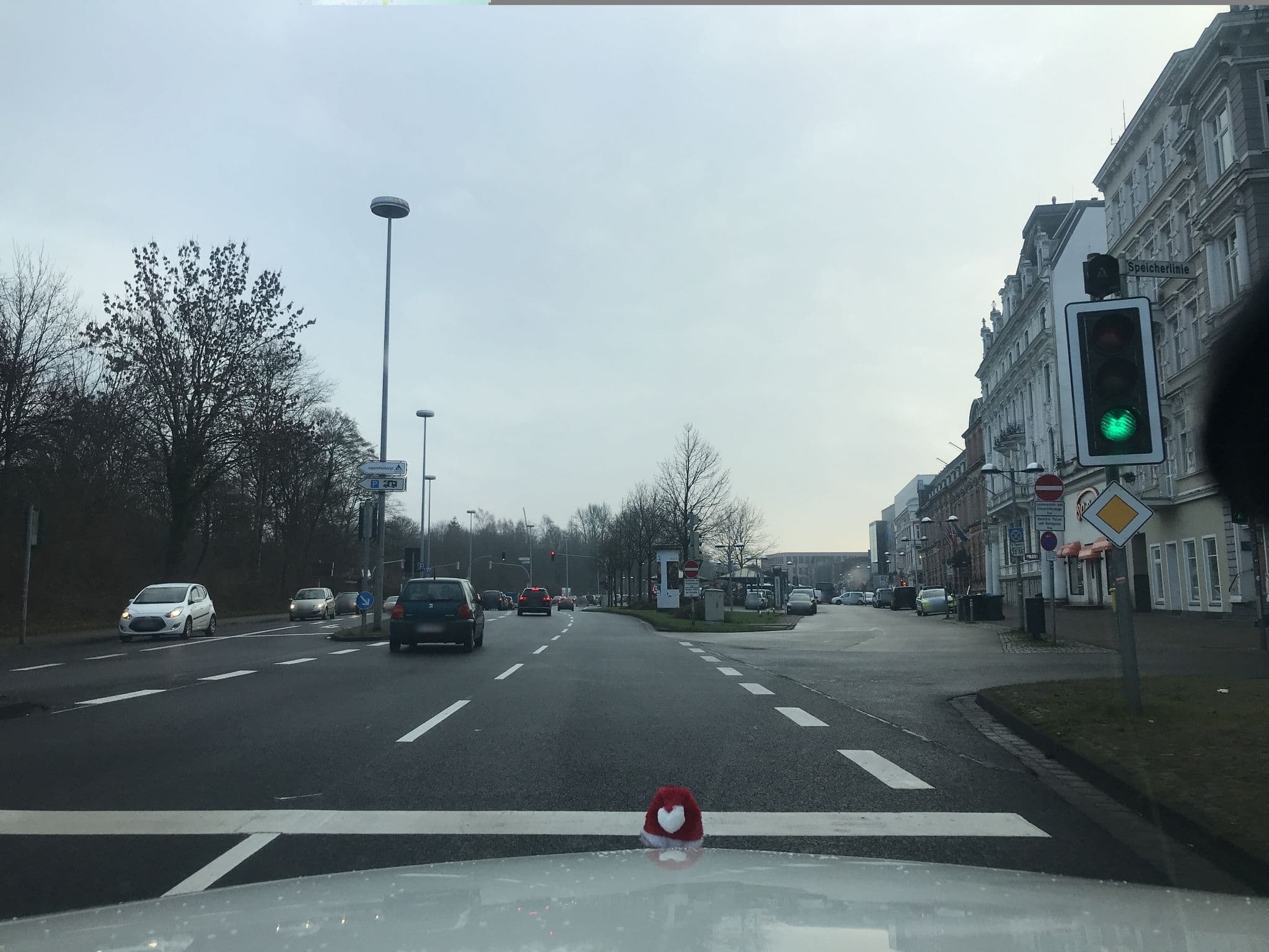 Street view near Hotel Ramada Flensburg, Flensburg — © saschahaberkorn (CC BY-SA · Mapillary)