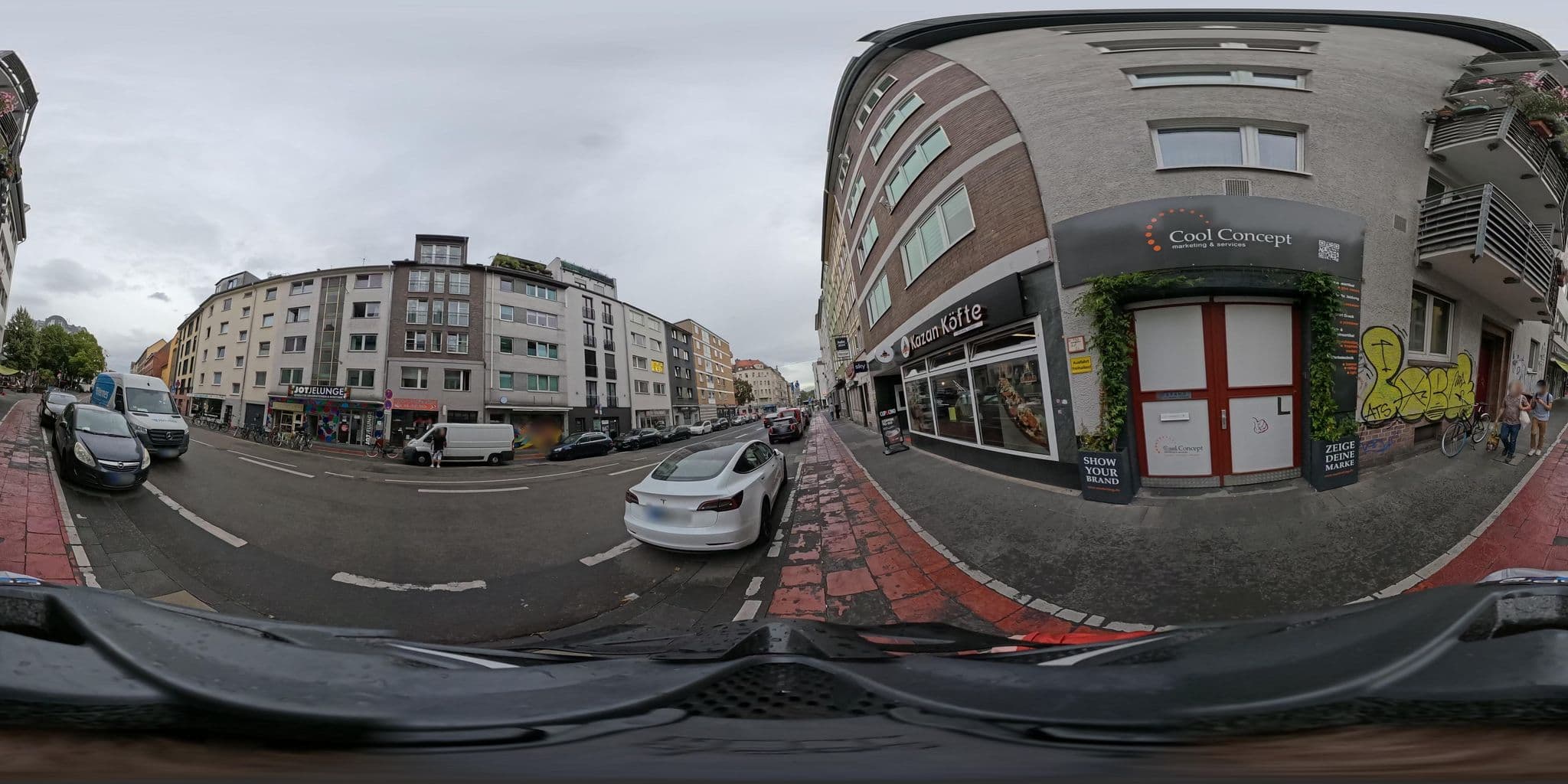 Street view near Hotel Chelsea, Köln — © popball (CC BY-SA · Mapillary)