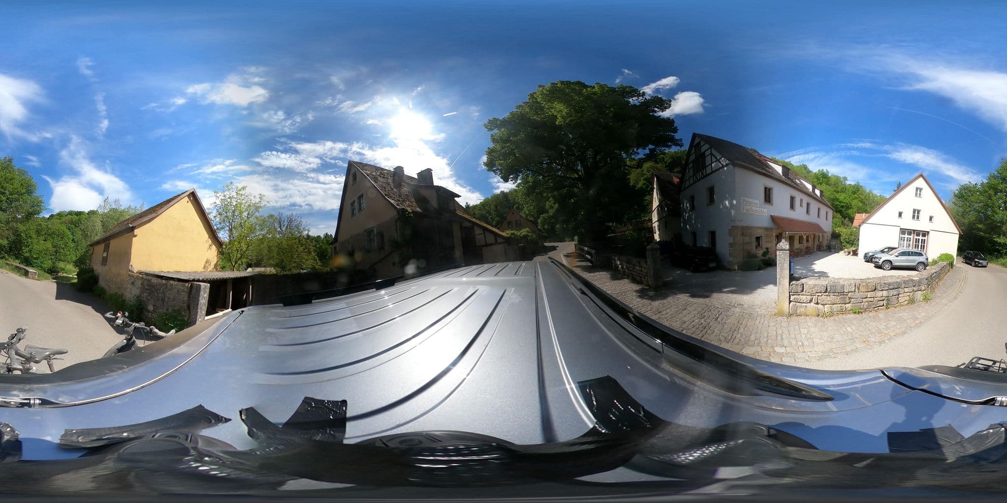 Street view near Pension Fuchsmühle, Rothenburg ob der Tauber — © Mobilitaetswerk (CC BY-SA · Mapillary)