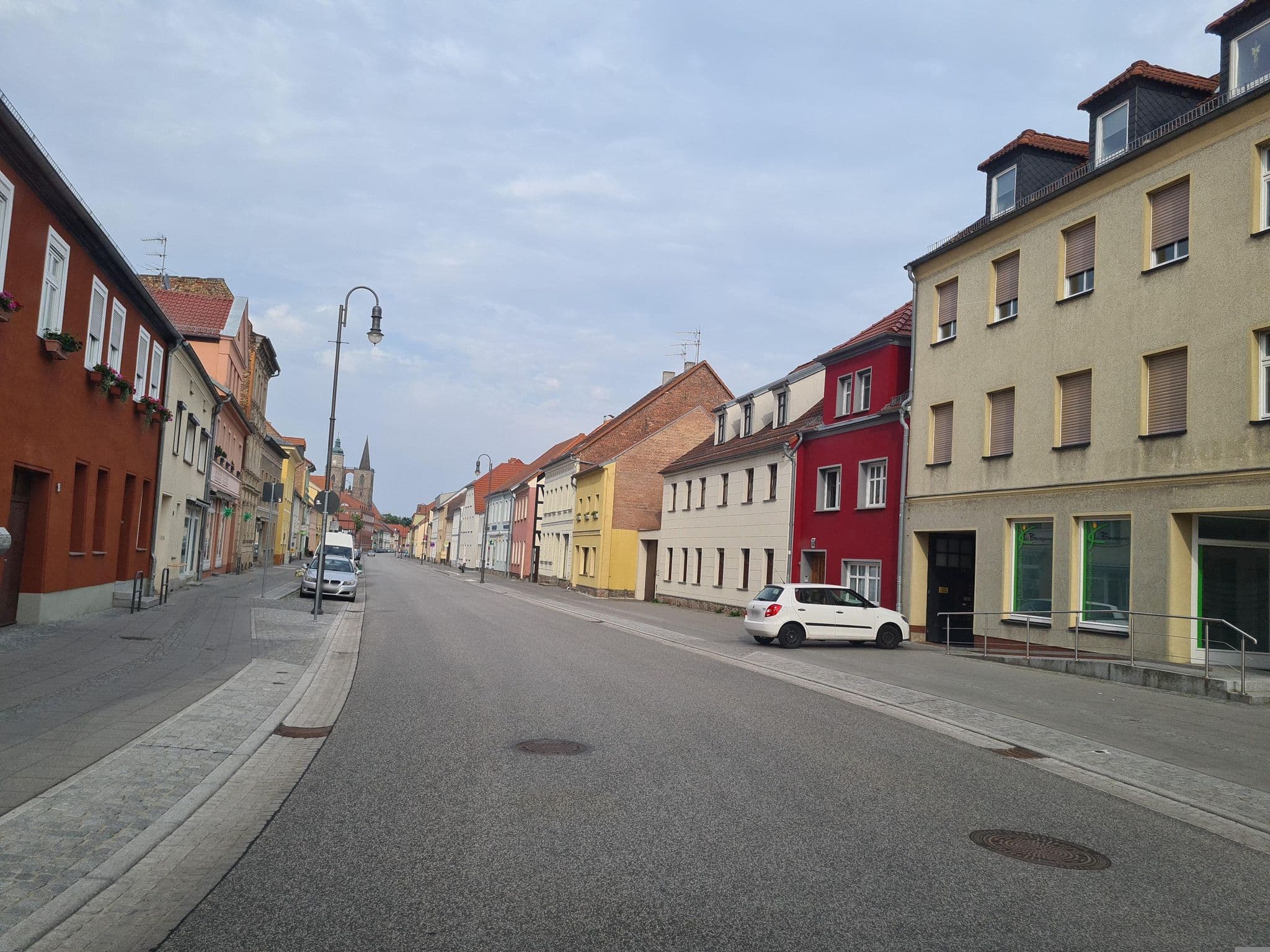 Street view near Goldener Anker, Jüterbog — © dsmm (CC BY-SA · Mapillary)