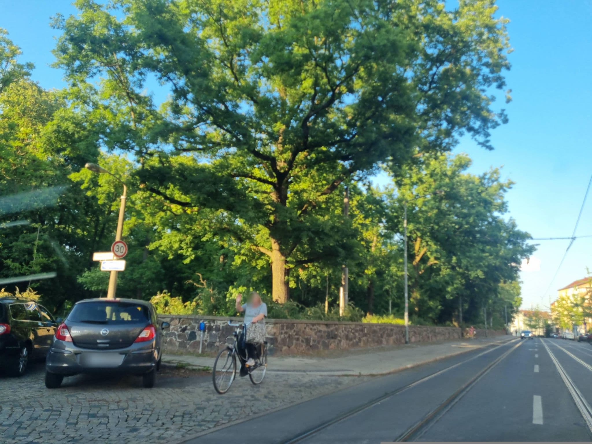 Street view near Palais am Kleistpark, Frankfurt (Oder) — © dsmm (CC BY-SA · Mapillary)