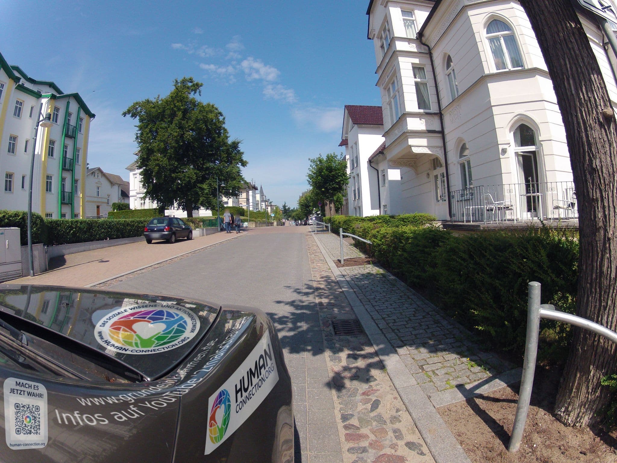 Street view near Hotel Garni Eden, Seebad Heringsdorf