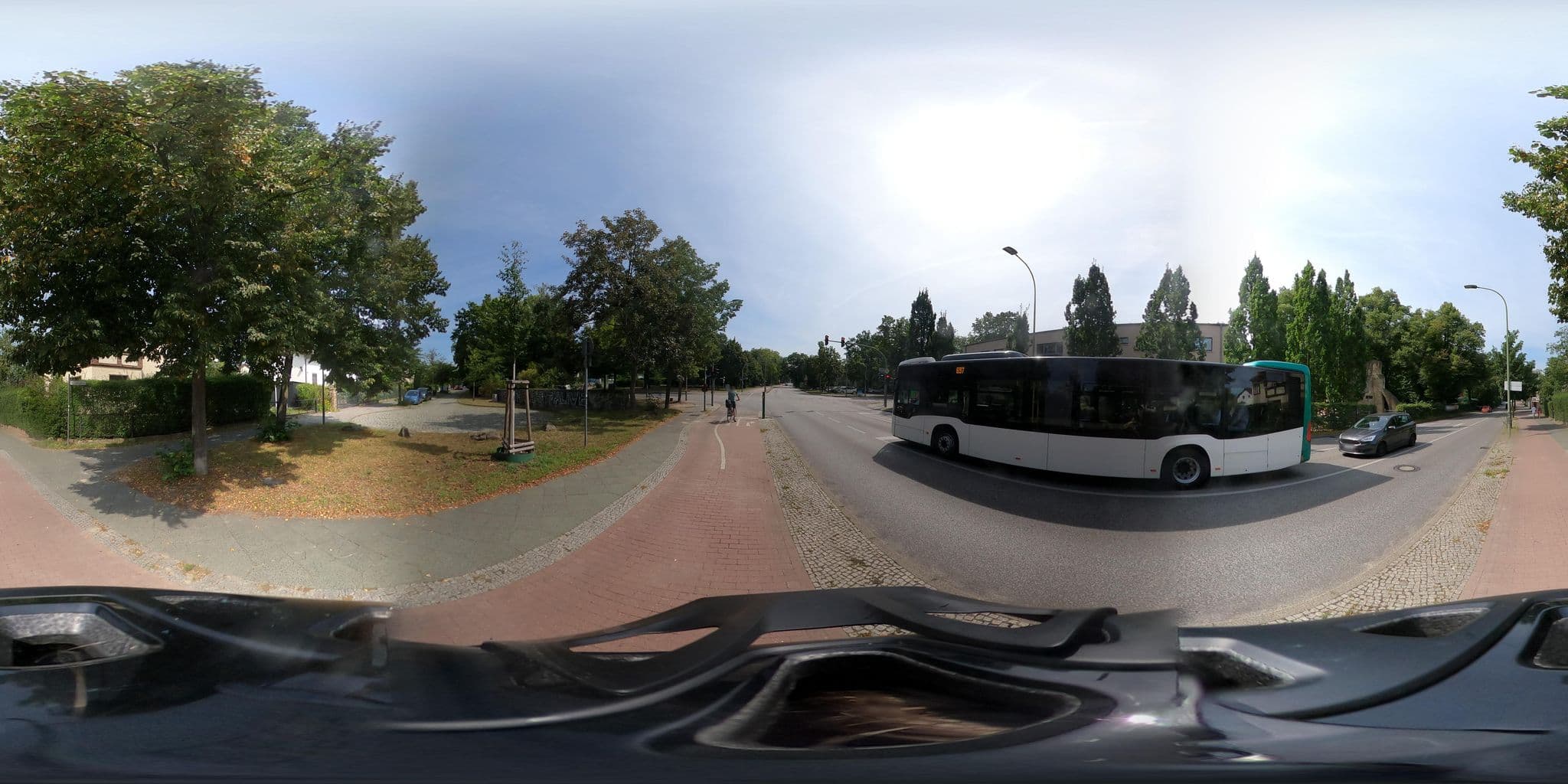 Street view near Pension Weller am Krongut, Potsdam — © Till_btn (CC BY-SA · Mapillary)
