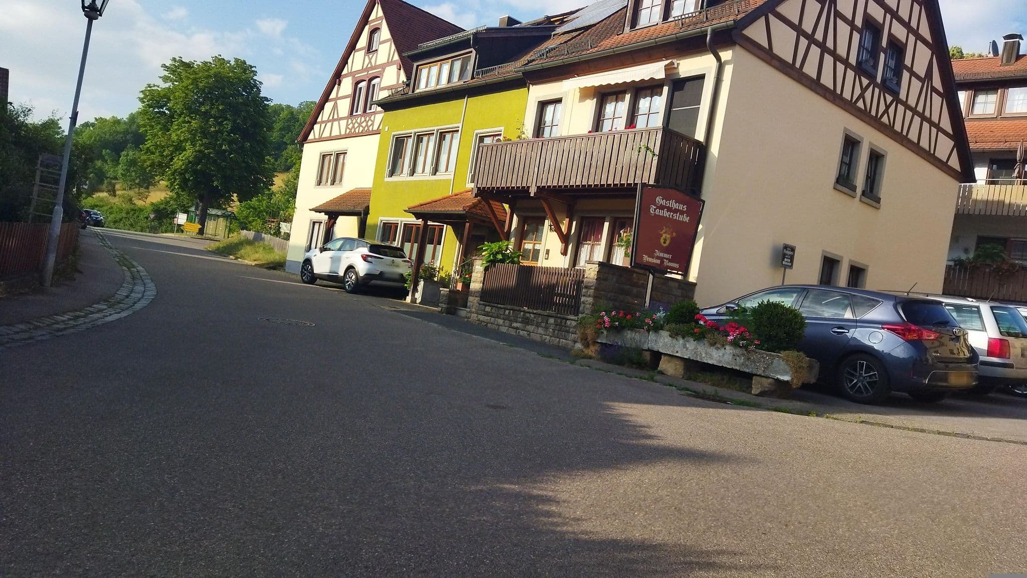 Street view near Gasthaus Tauberstube, Rothenburg ob der Tauber — © changchun1 (CC BY-SA · Mapillary)
