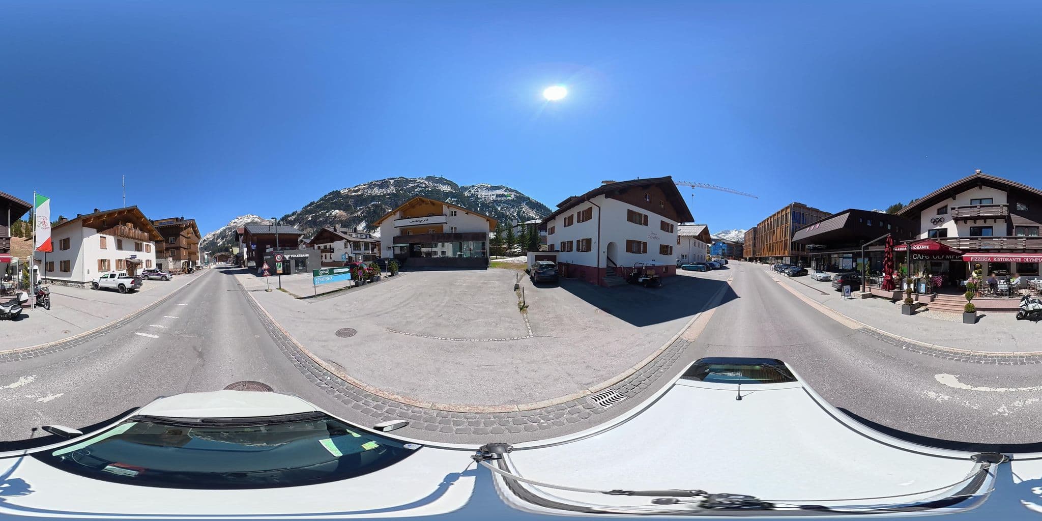 Street view near Hotel Cafe Olympia, Lech