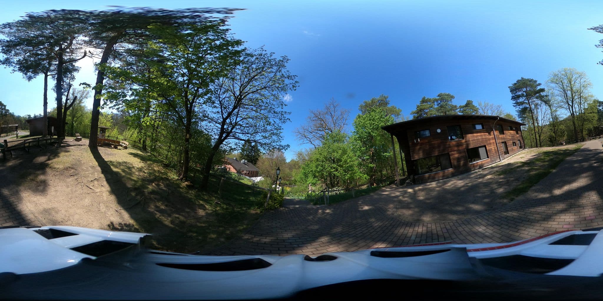 Street view near Jugendherberge Bremsdorfer Mühle, Mixdorf — © Oderradler (CC BY-SA · Mapillary)