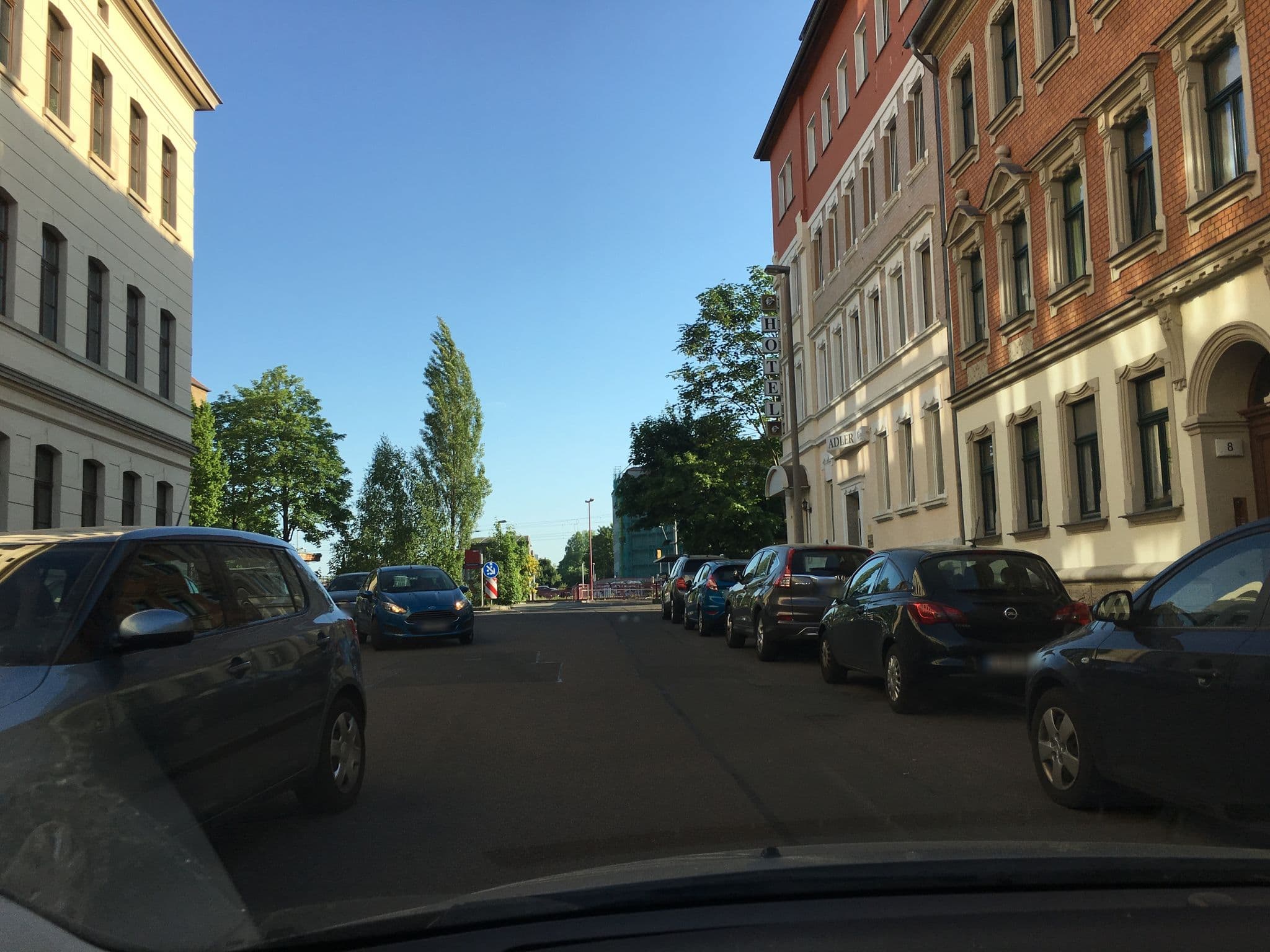 Street view near Hotel Adler, Leipzig — © bejotel (CC BY-SA · Mapillary)