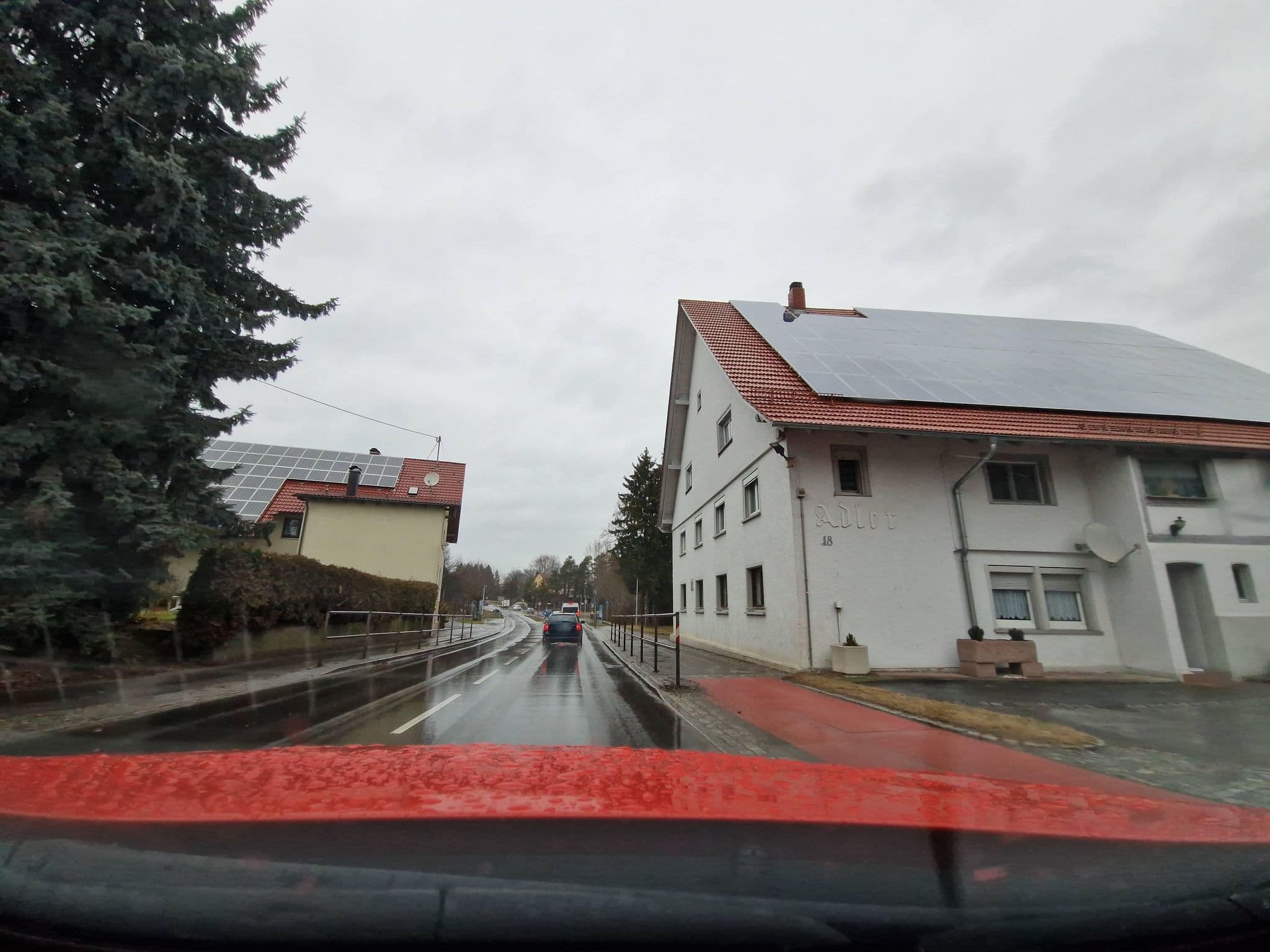 Street view near Gasthof Adler, Meckenbeuren — © mcliquid (CC BY-SA · Mapillary)
