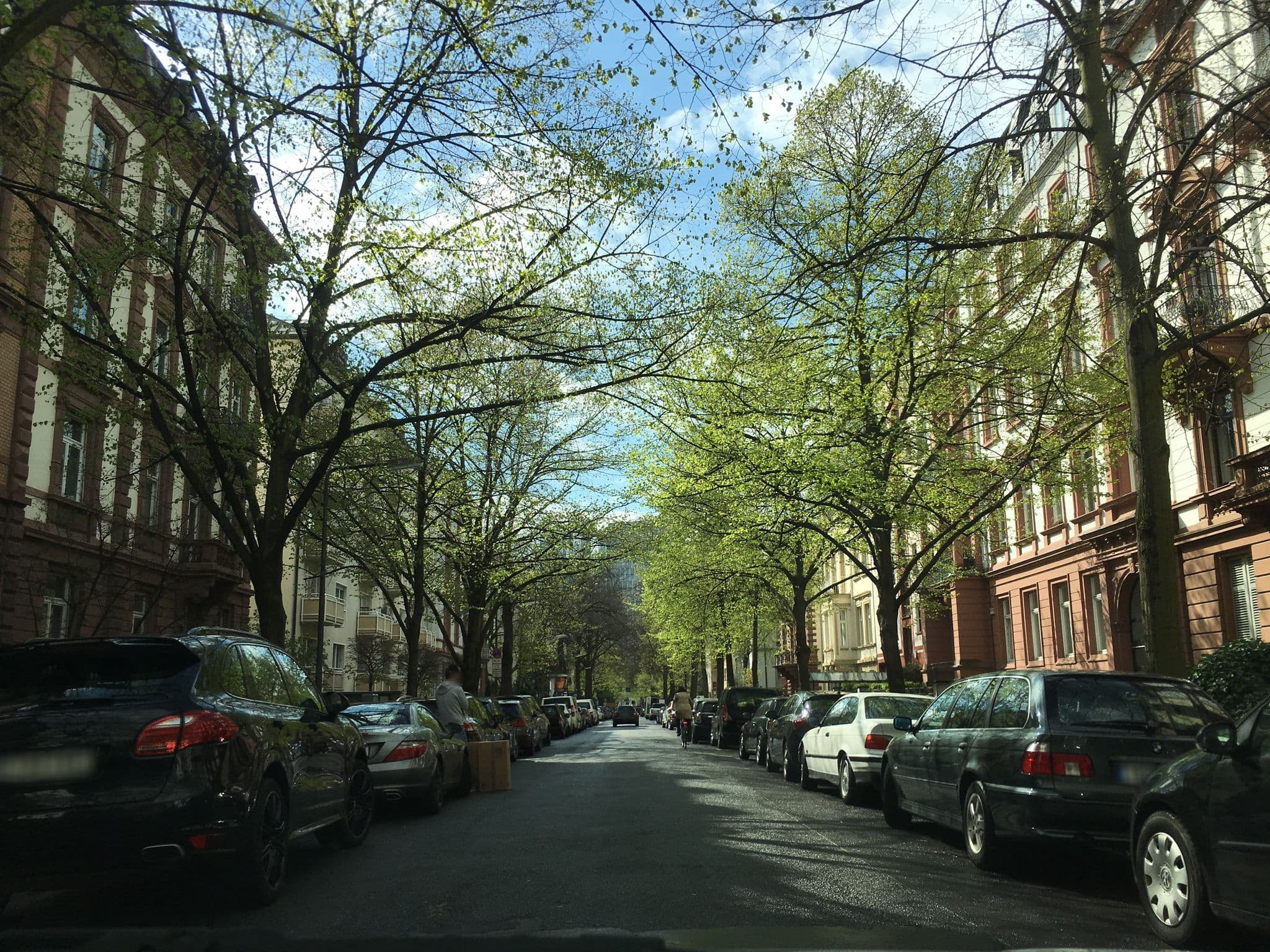 Street view near Hotel Liebig, Frankfurt am Main