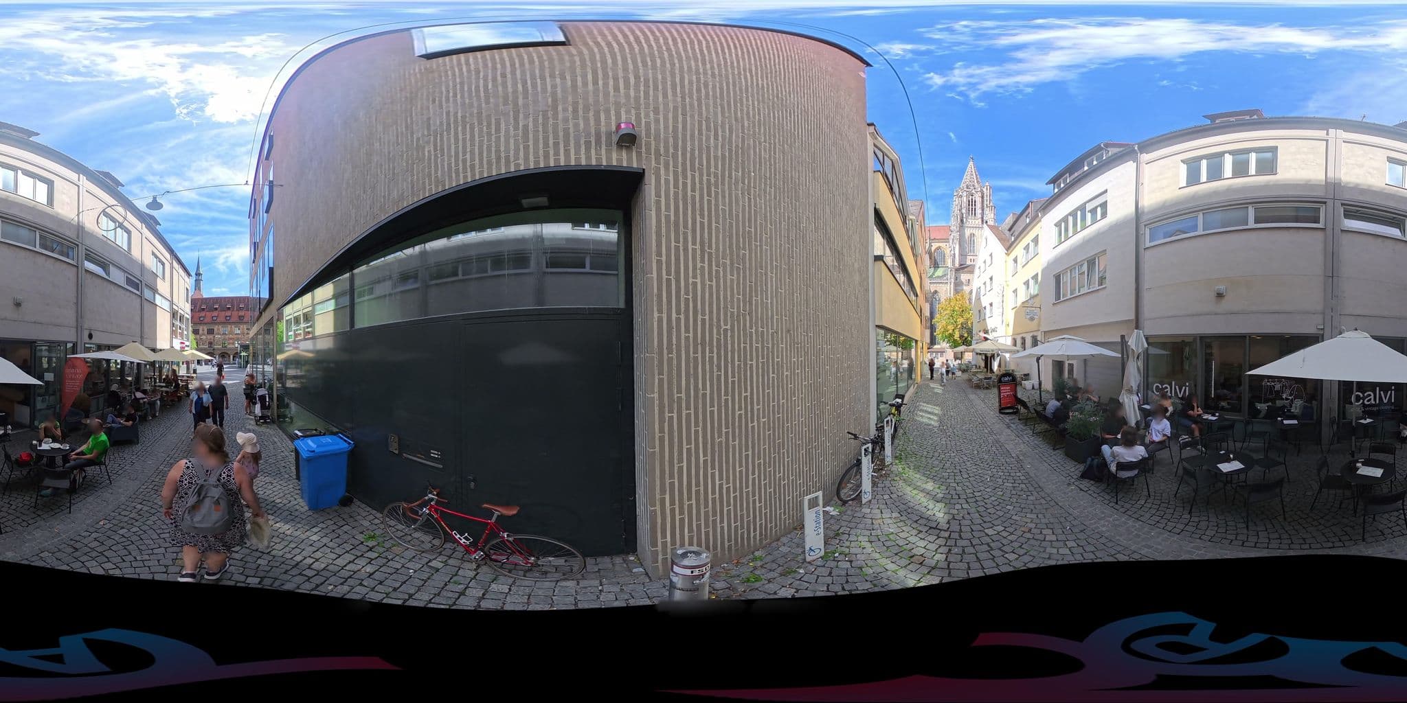 Street view near Ulmer Spatz, Ulm — © AR88 (CC BY-SA · Mapillary)