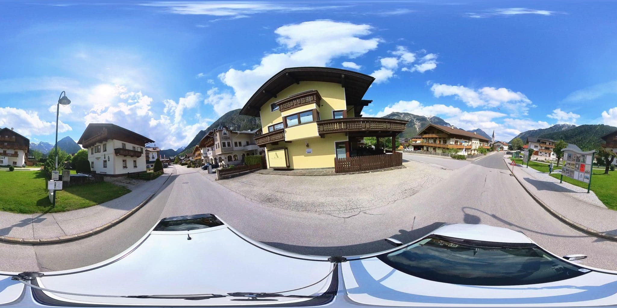 Street view near Hotel Central, Maurach