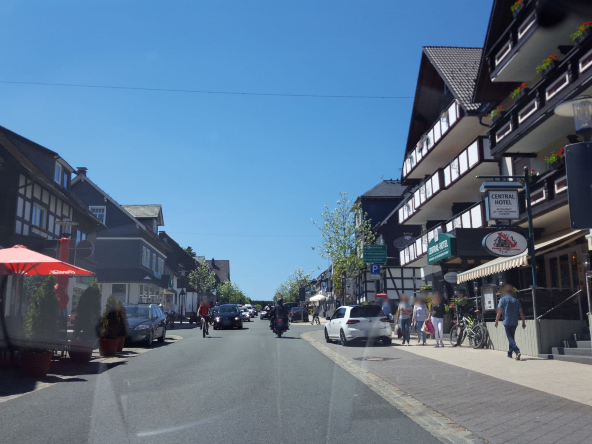 Street view near Central-Hotel, Winterberg