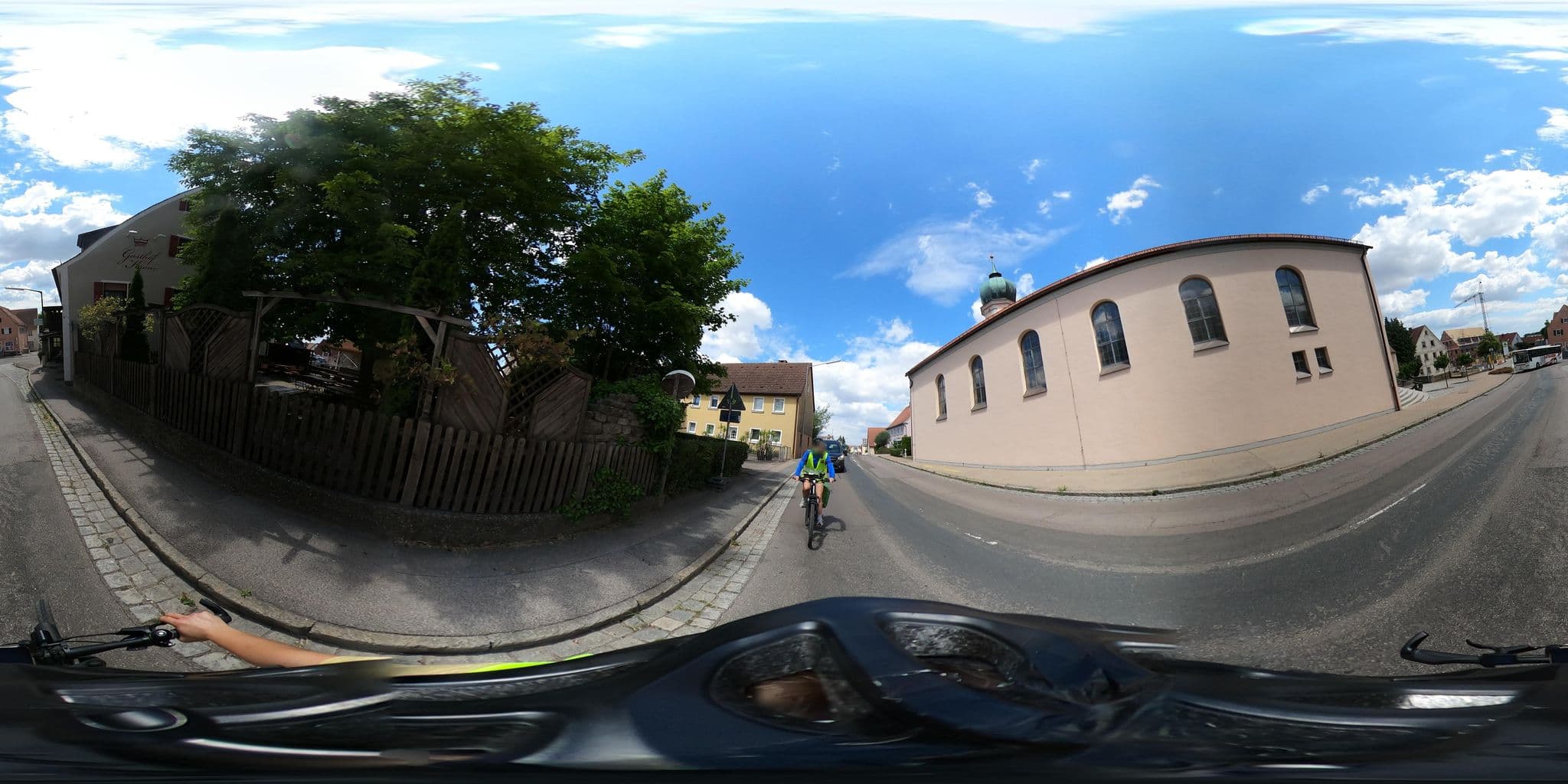 Street view near Gasthof Krone, Burgoberbach — © Mobilitaetswerk (CC BY-SA · Mapillary)