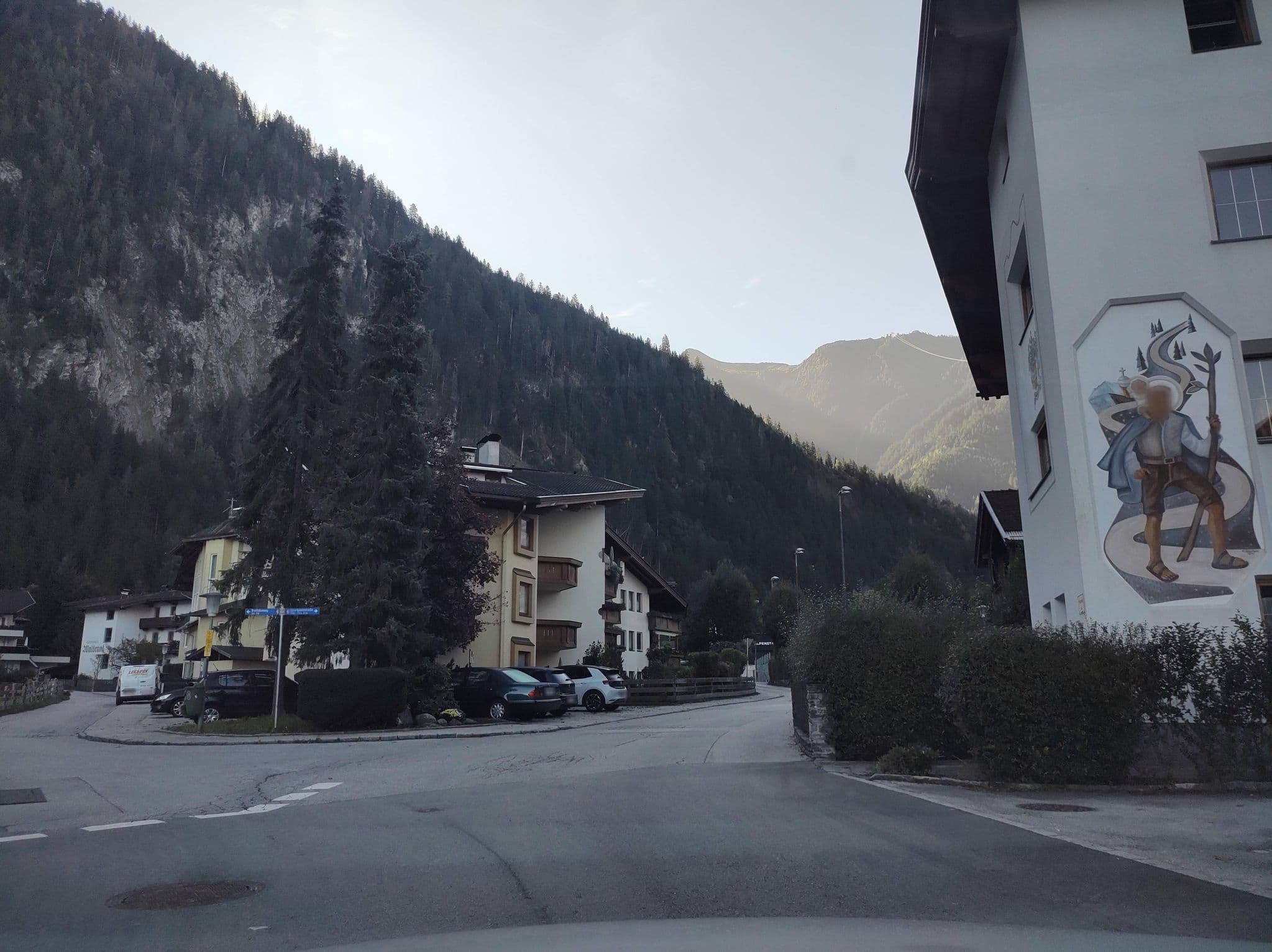 Street view near Haus Christophorus, Mayrhofen