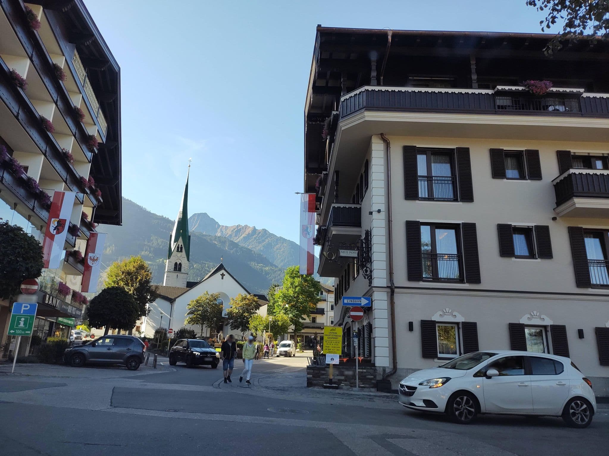 Street view near Hotel Berghof, Mayrhofen