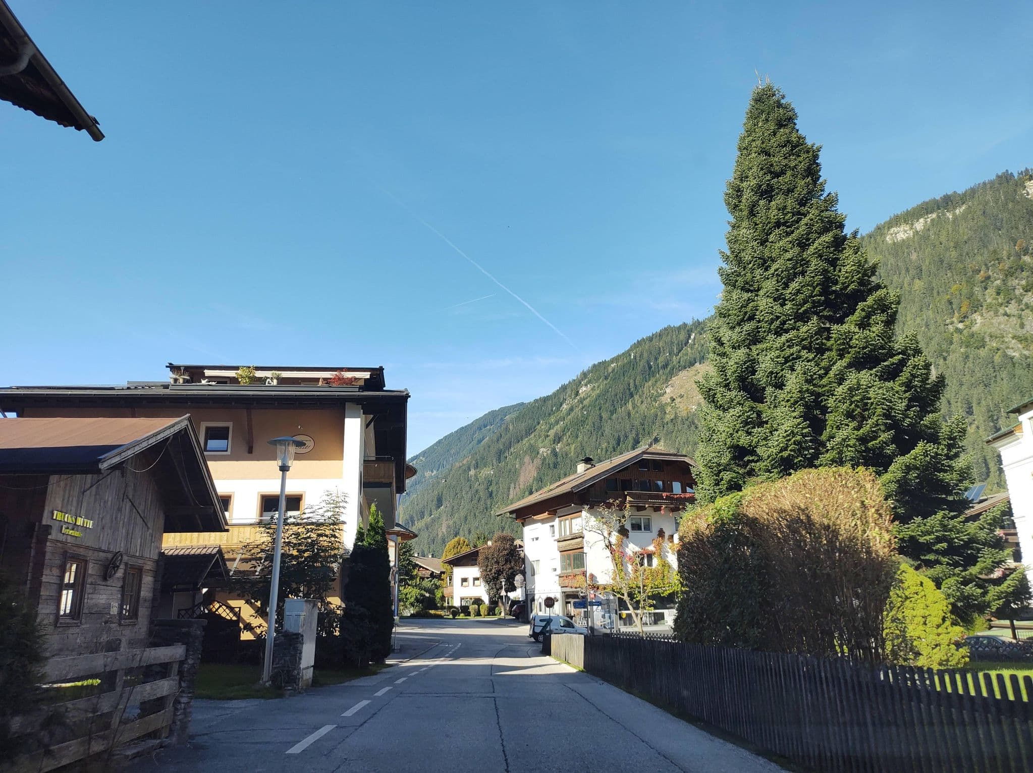 Street view near Moroder House, Mayrhofen