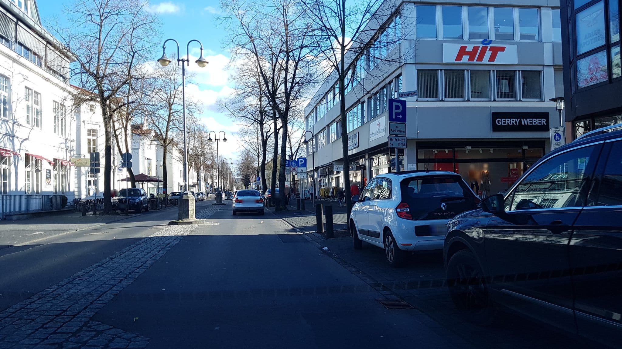 Street view near Hotel Marktterrassen, Hennef (Sieg) — © theoherkel (CC BY-SA · Mapillary)