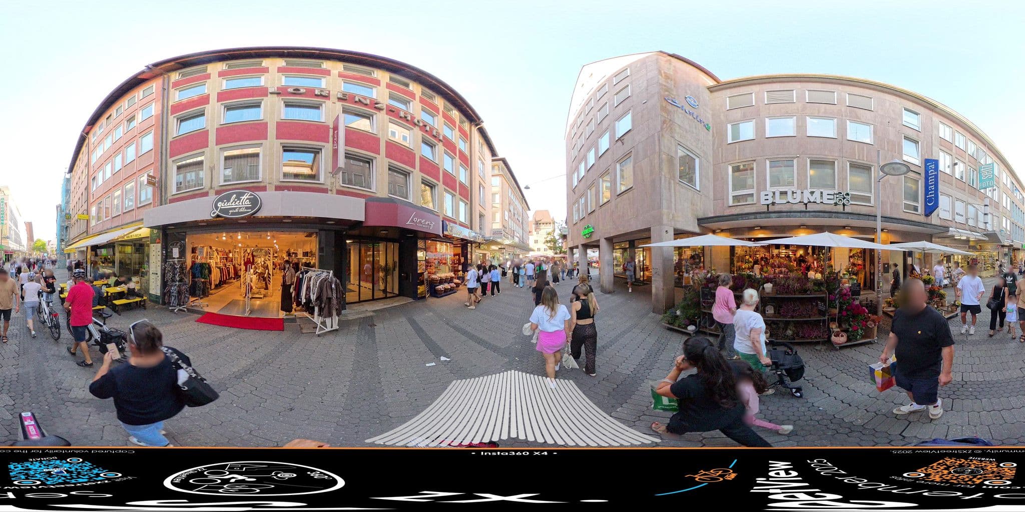 Street view near Lorenz Apartments, Nuremberg — © ZXStreetview (CC BY-SA · Mapillary)