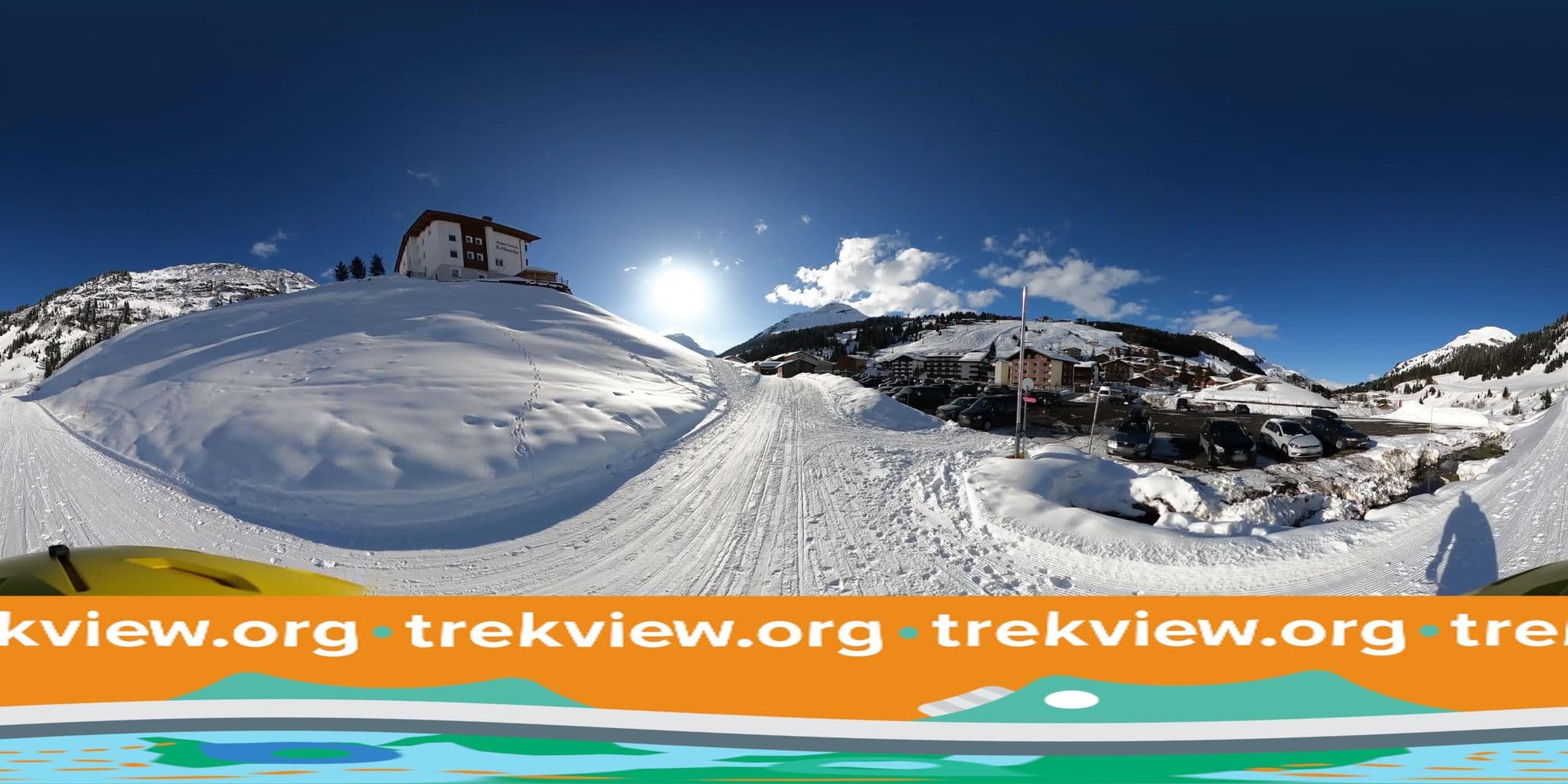 Street view near Haus Soldanella, Lech