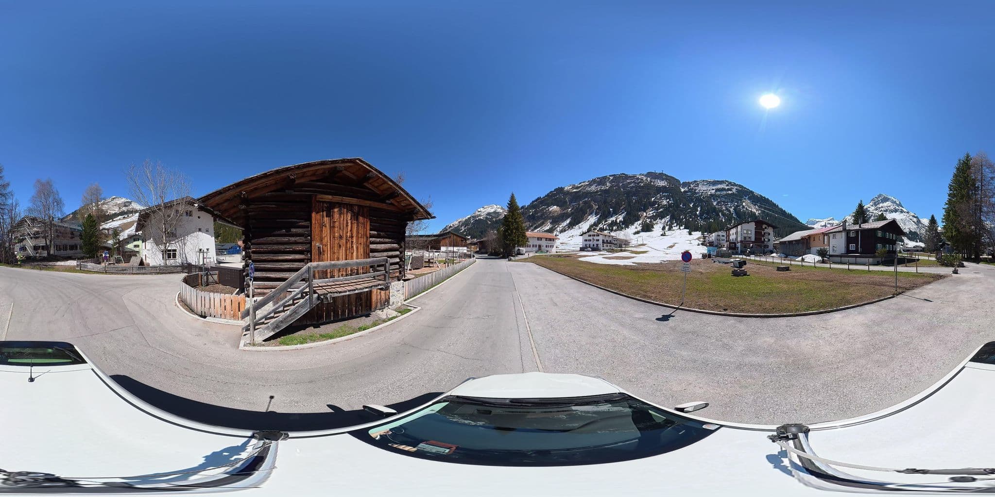 Street view near Pension Sandbur, Lech