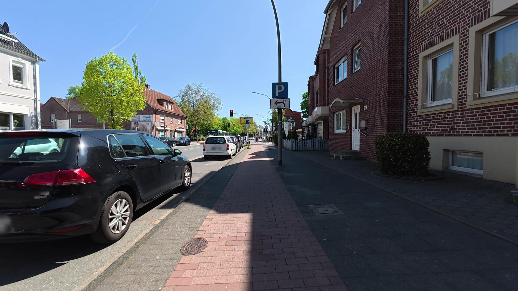 Street view near Gästehaus Asche, Münster — © Morina (CC BY-SA · Mapillary)