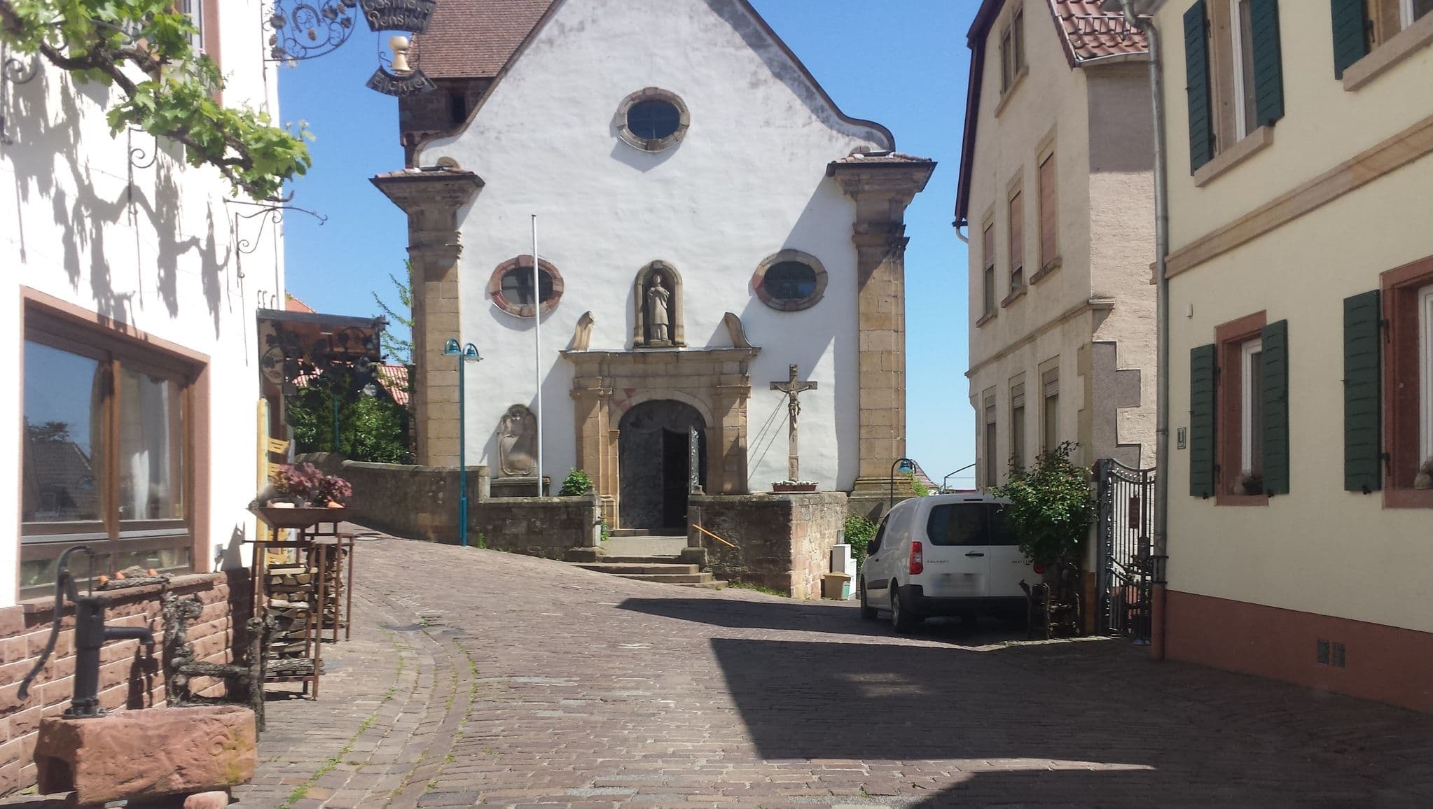 Street view near Landgasthof Zickler, Albersweiler — © wegavision (CC BY-SA · Mapillary)