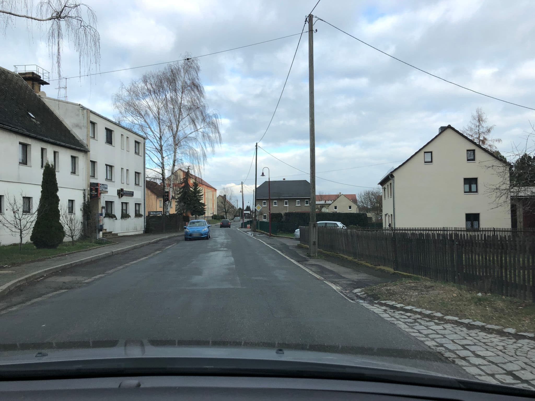 Street view near Obstland-Hotel Sachsenperle, Ostrau — © bejotel (CC BY-SA · Mapillary)