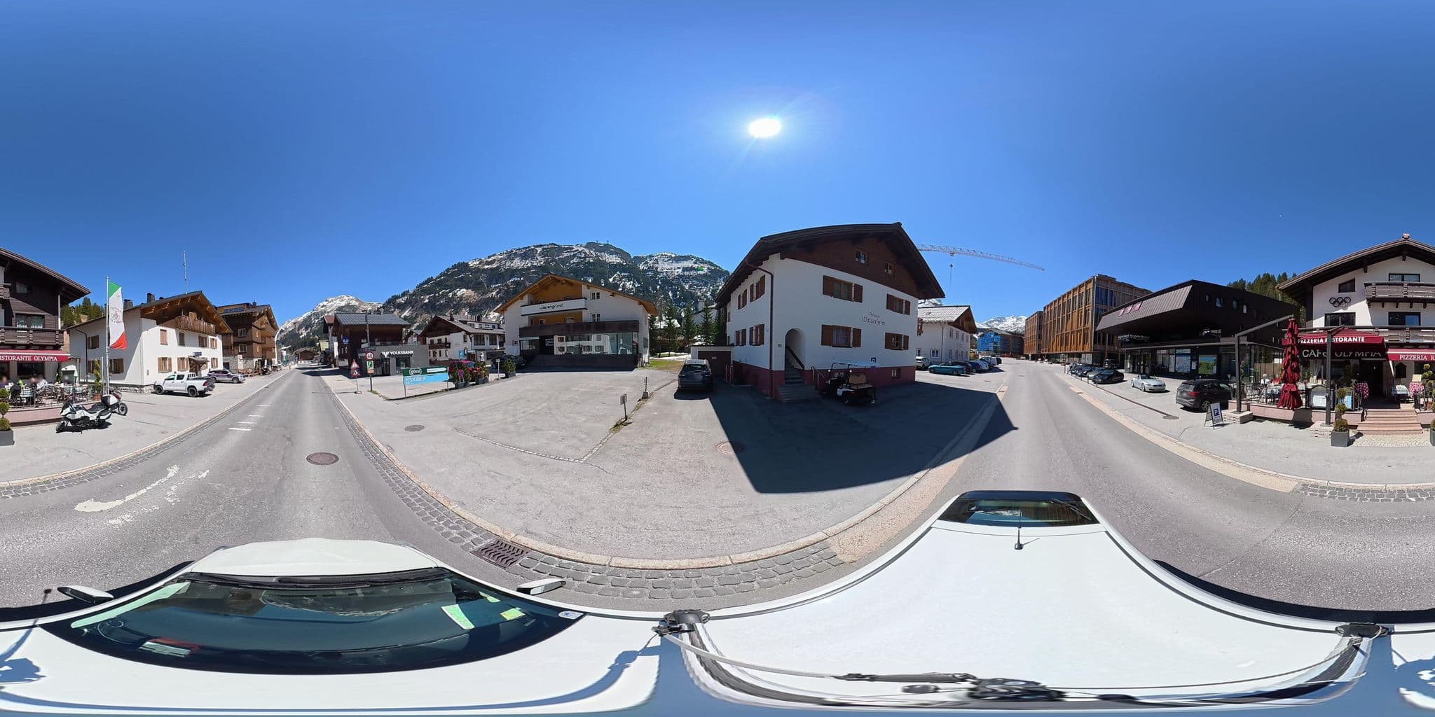 Street view near Pension Walserheim, Lech