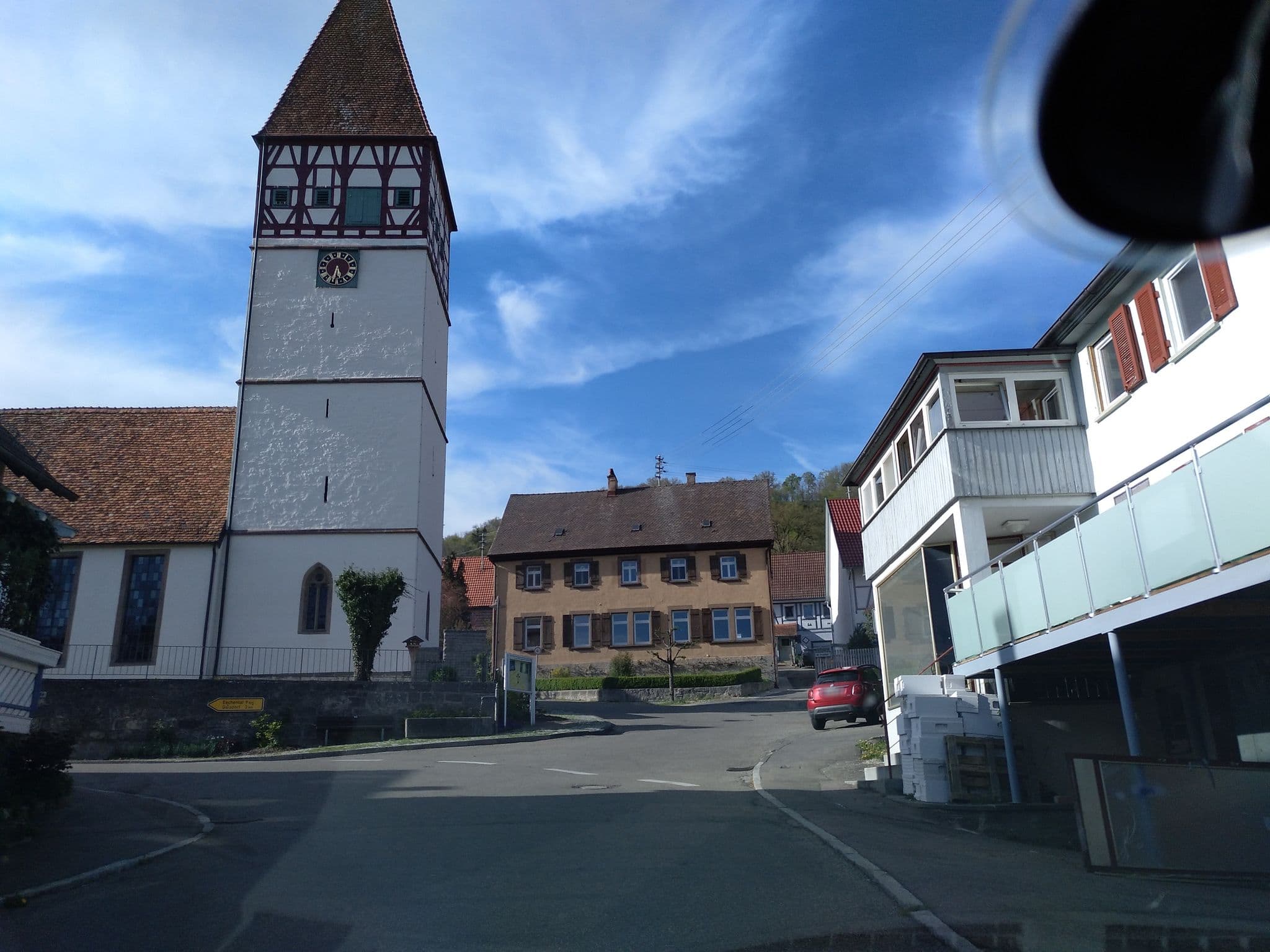 Street view near Landgasthof Krone, Untermünkheim — © paramida (CC BY-SA · Mapillary)