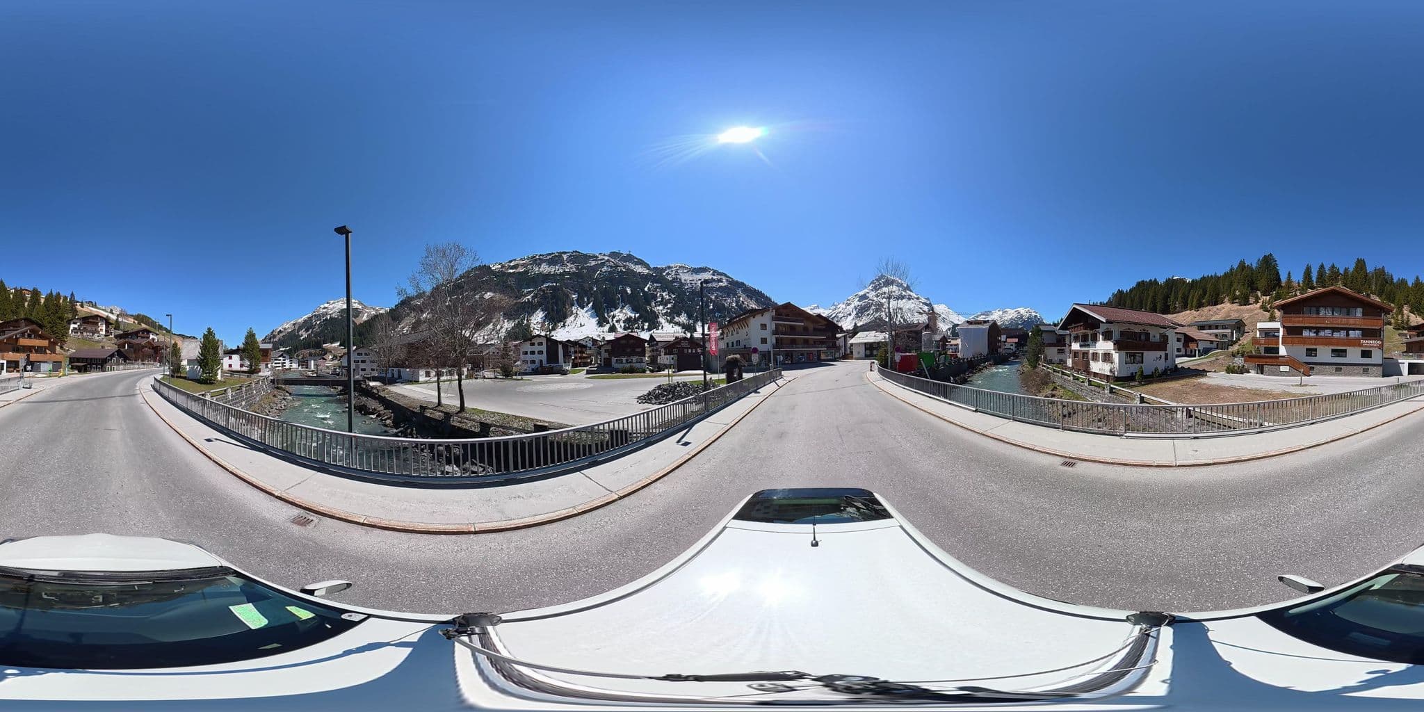Street view near Pension Hartenfels, Lech