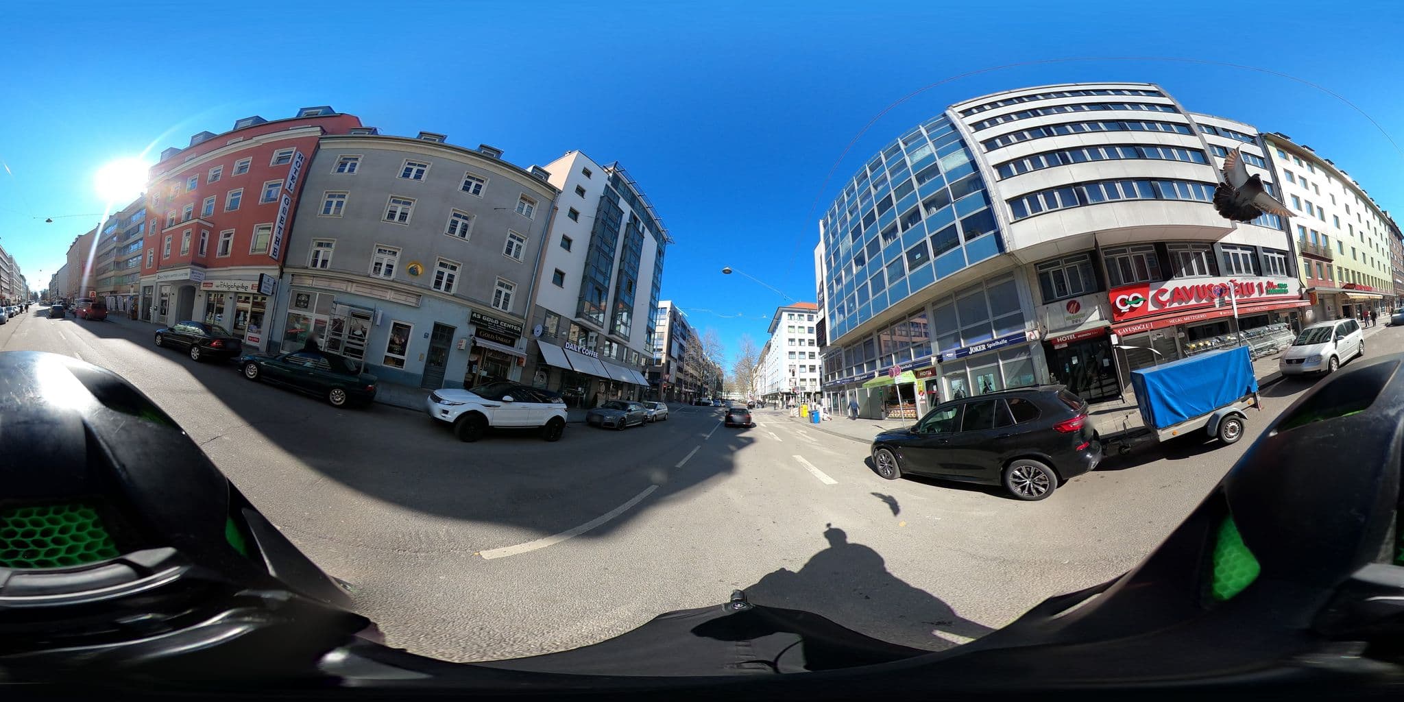 Street view near Hotel Goethe, Munich