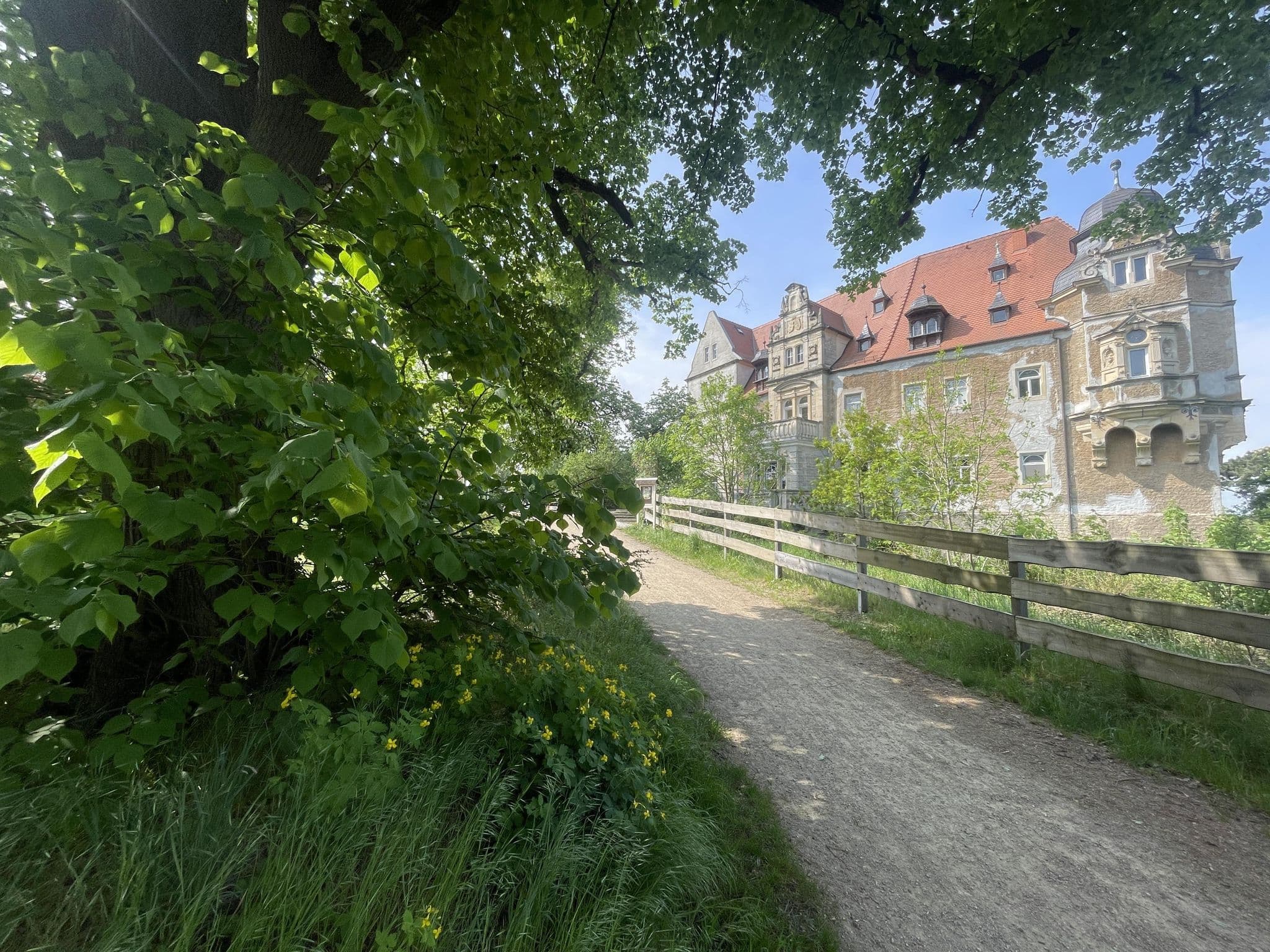 Street view near Schloss Herberge Hohenerxleben, Staßfurt — © surveyor99 (CC BY-SA · Mapillary)