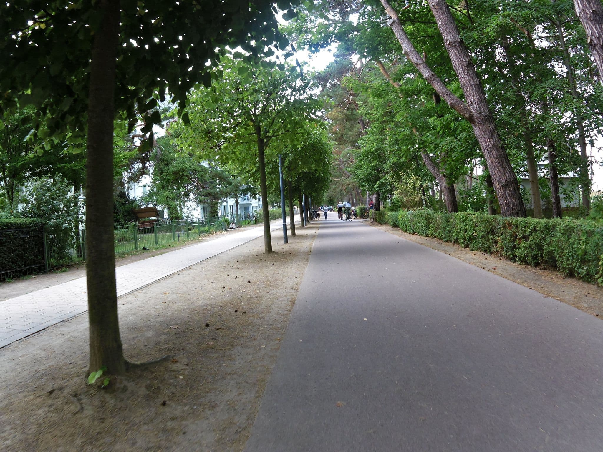 Street view near Villa Harmonie, Seebad Heringsdorf