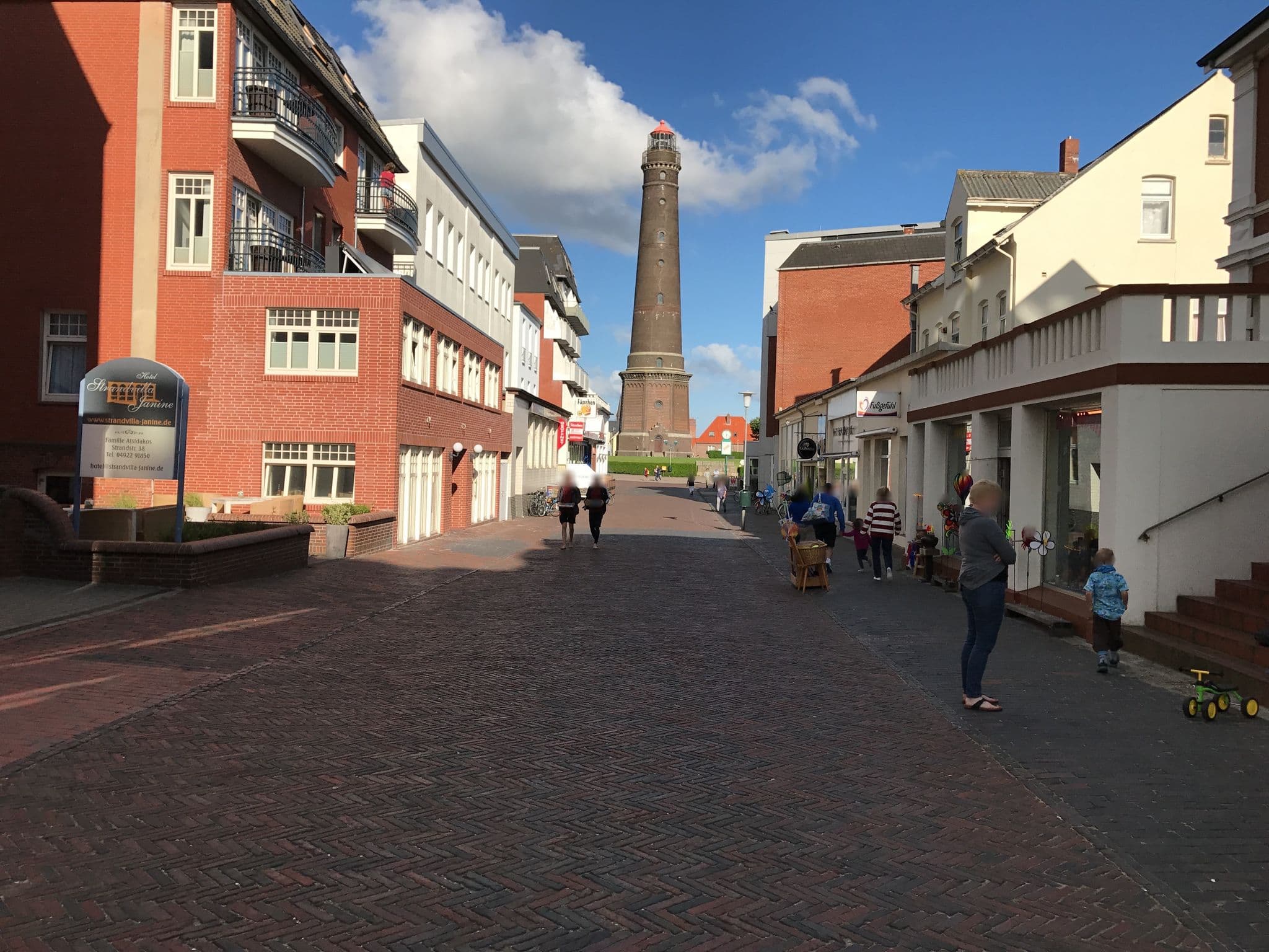 Street view near Strandvilla Janine, Borkum