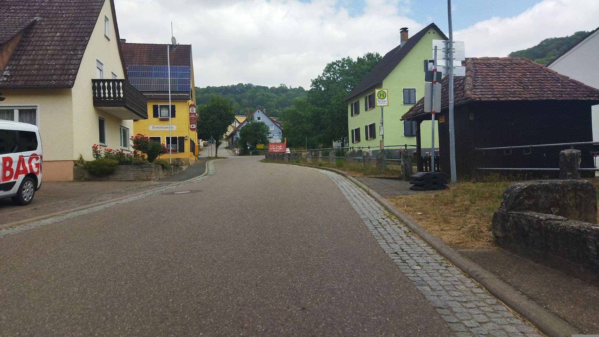Street view near Gasthof Grüner Baum, Langenburg — © changchun1 (CC BY-SA · Mapillary)